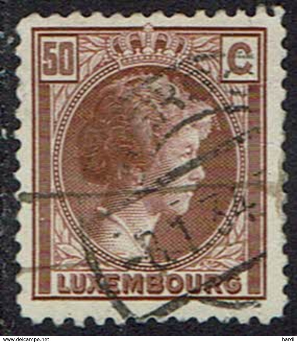 Luxemburg 1926, MiNr 171, Gestempelt - 1926-39 Charlotte Rechtsprofil