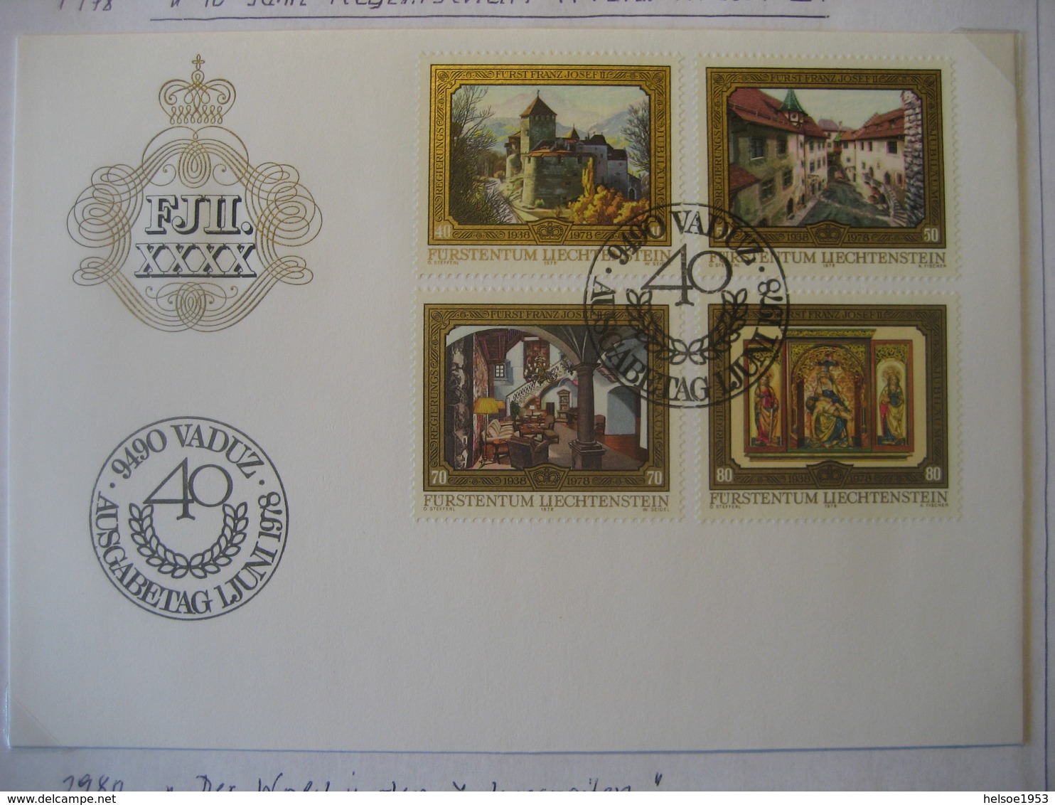 Liechtenstein- FDC Beleg Mit Satz Mi.Nr. 706-709 - Storia Postale