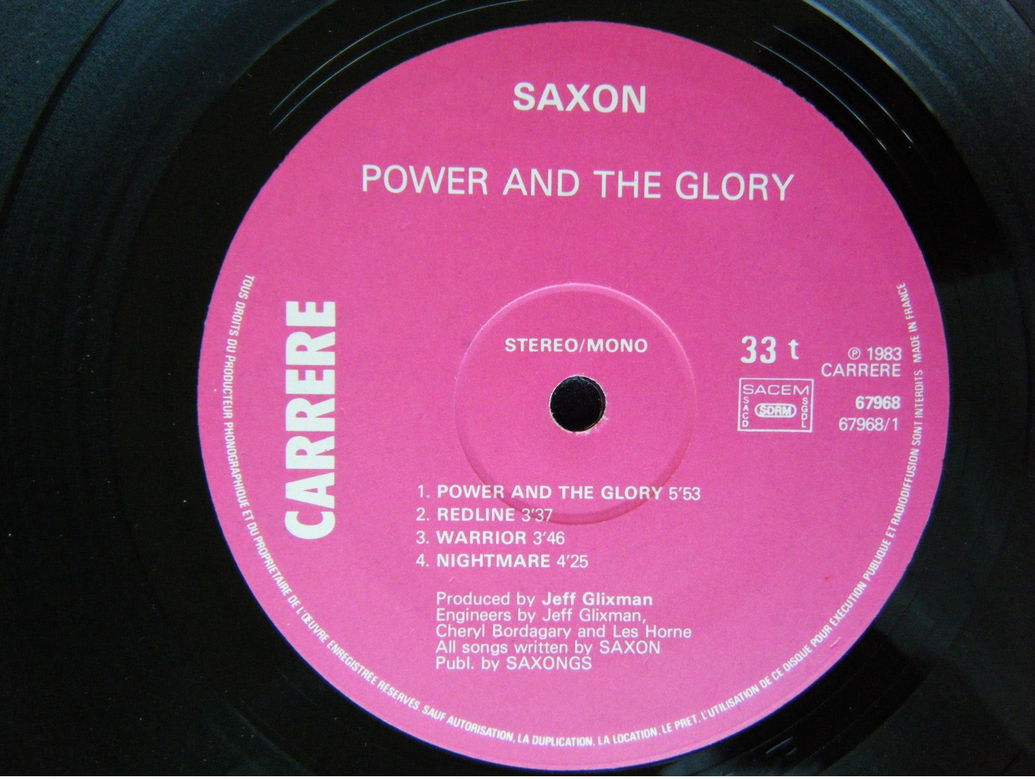 SAXON - Power And The Glory - Hard Rock & Metal