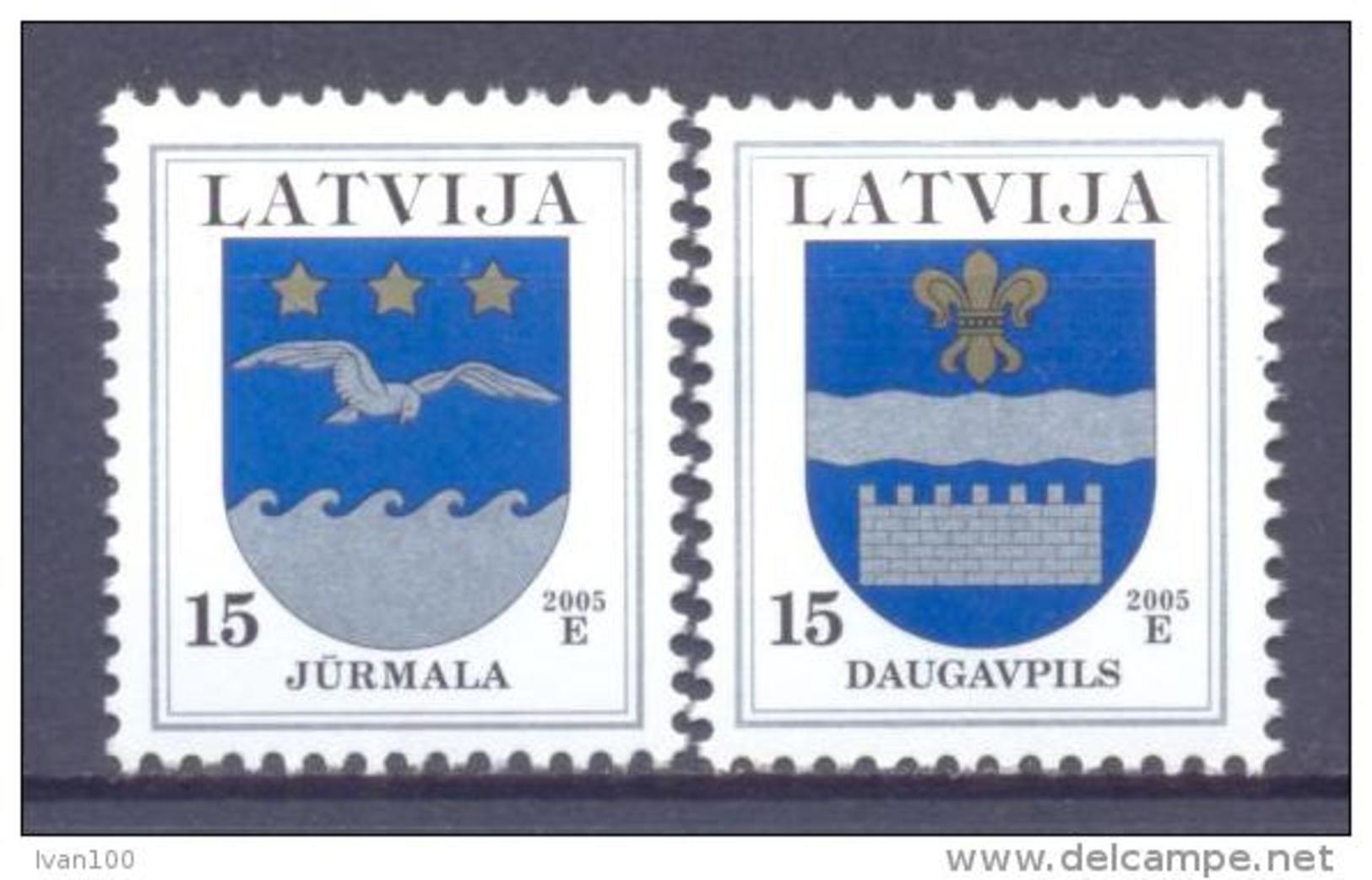 2005. Latvia, Definitive, 2v, Mint/** - Lettland