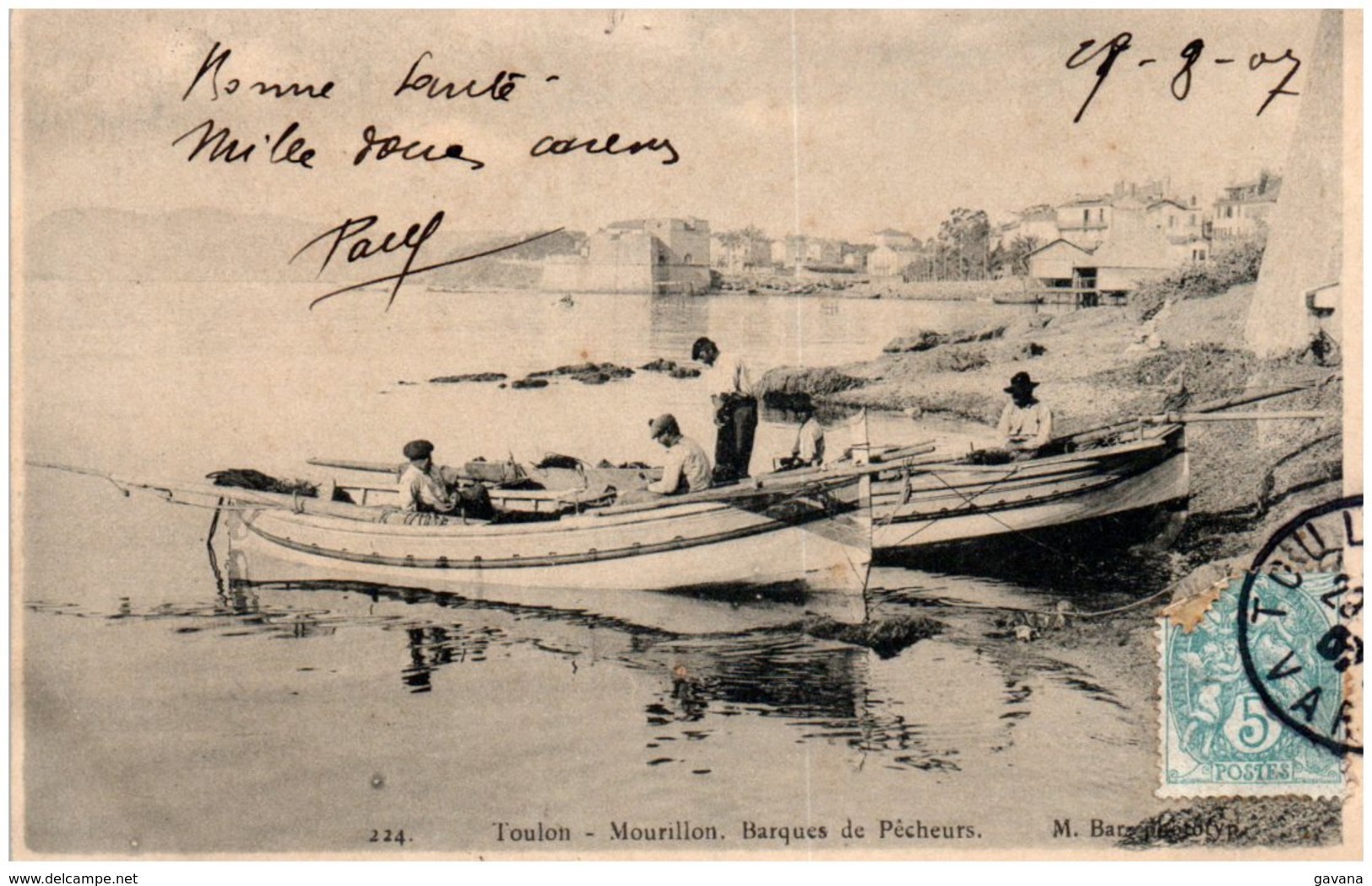 83 TOULON - Mourillon - Barques De Pecheurs - Toulon