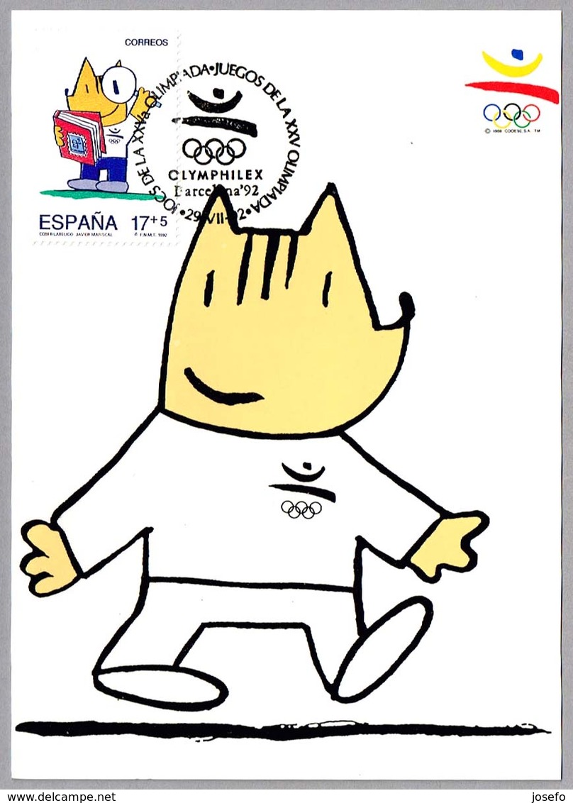 JUEGOS DE LA XXV OLIMPIADA - OLYMPHILEX - COBI De Javier Mariscal. Barcelona 1992 - Summer 1992: Barcelona