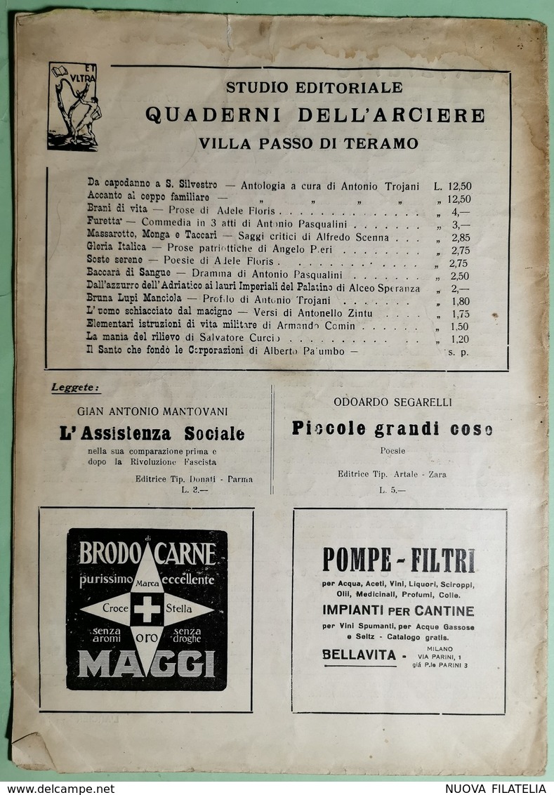 RIVISTA L'ARCIERE 1935 N°2-3 - Autres & Non Classés