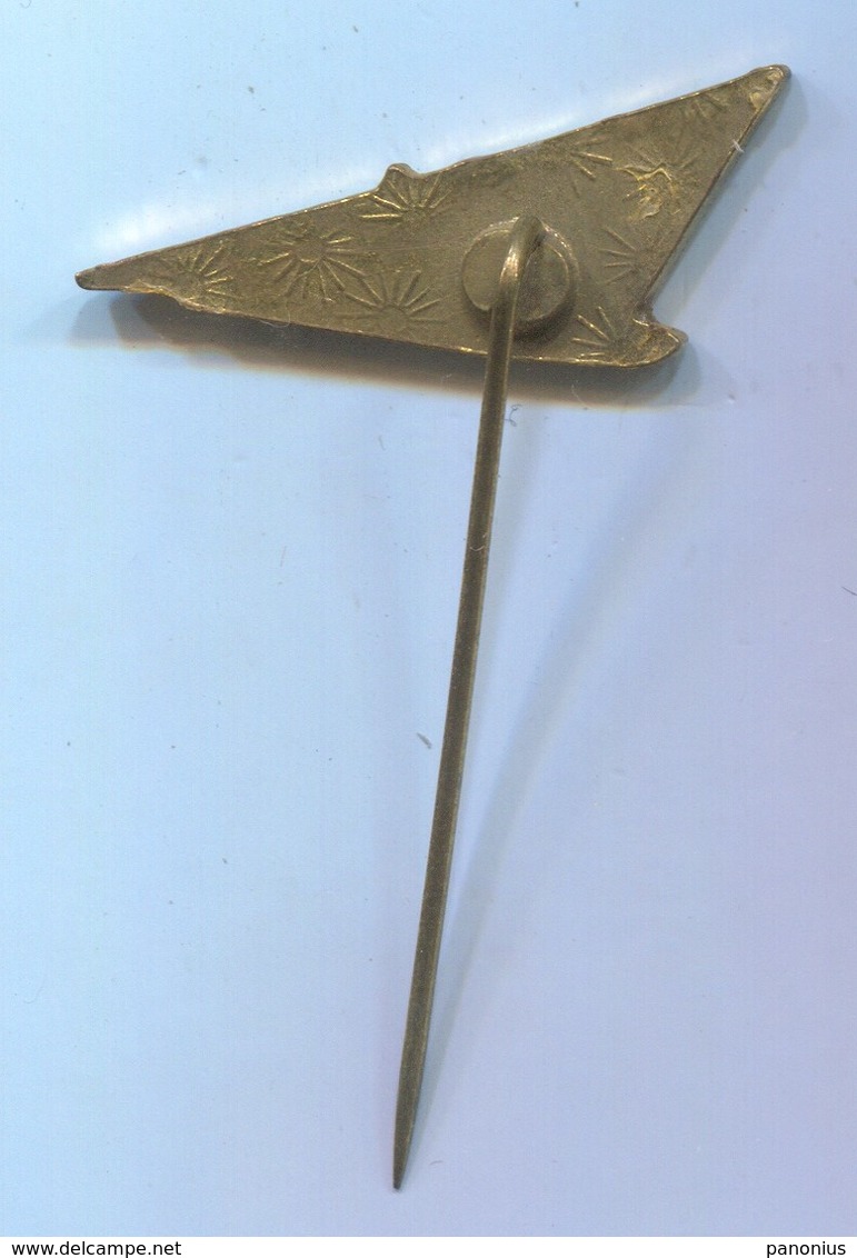 ROWING CANOE KAYAK - HUNGARY FEDERATION, VINTAGE PIN, BADGE, ABZEICHEN - Roeisport