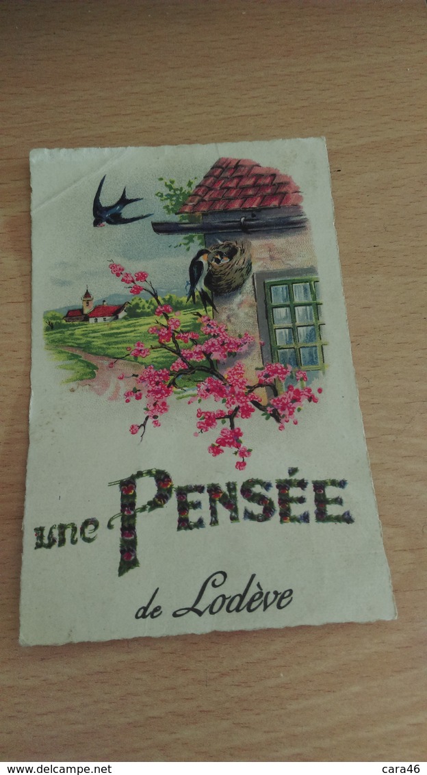 CP - UNE PENSEE DE LODEVE - Nieuwjaar