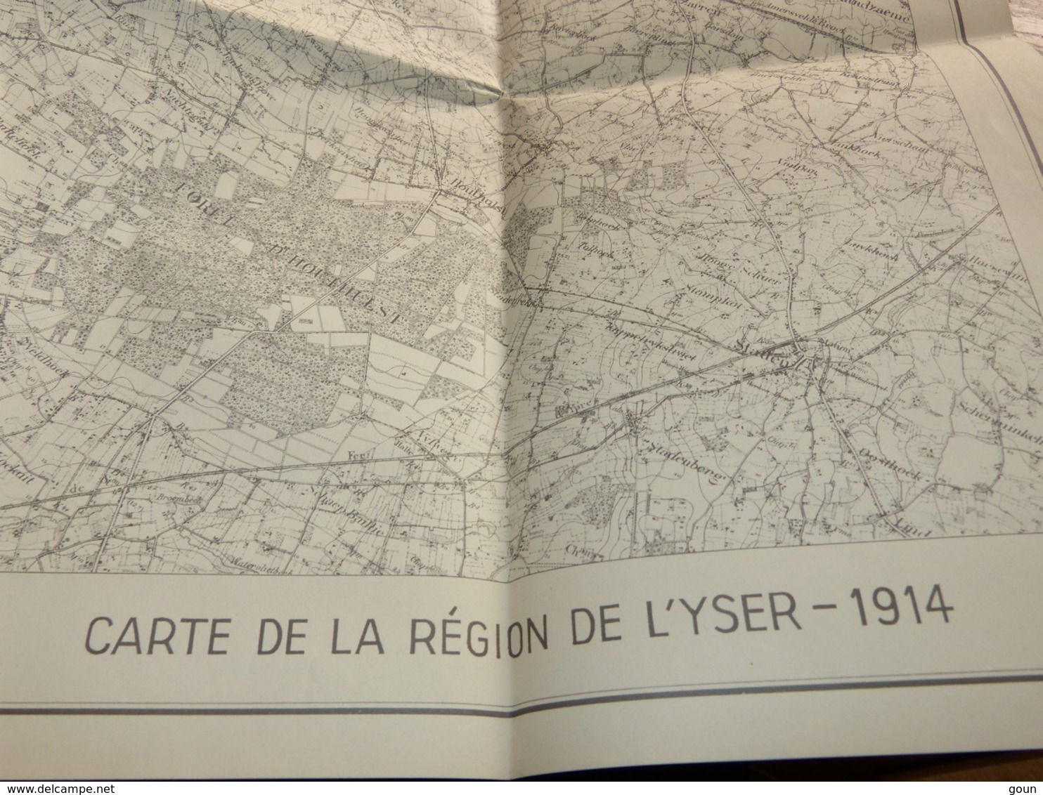 Carte De La Région De L'Yser Avant 1914 Kaart Van Het Ijzergebied Voor 1914 échelle 1/40000 - Geographische Kaarten