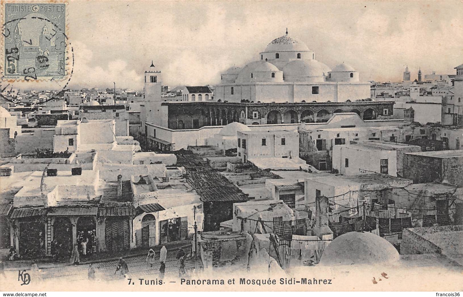 Tunisie - TUNIS - Panorama Et Mosquée Sidi Mahrez - Tunisia