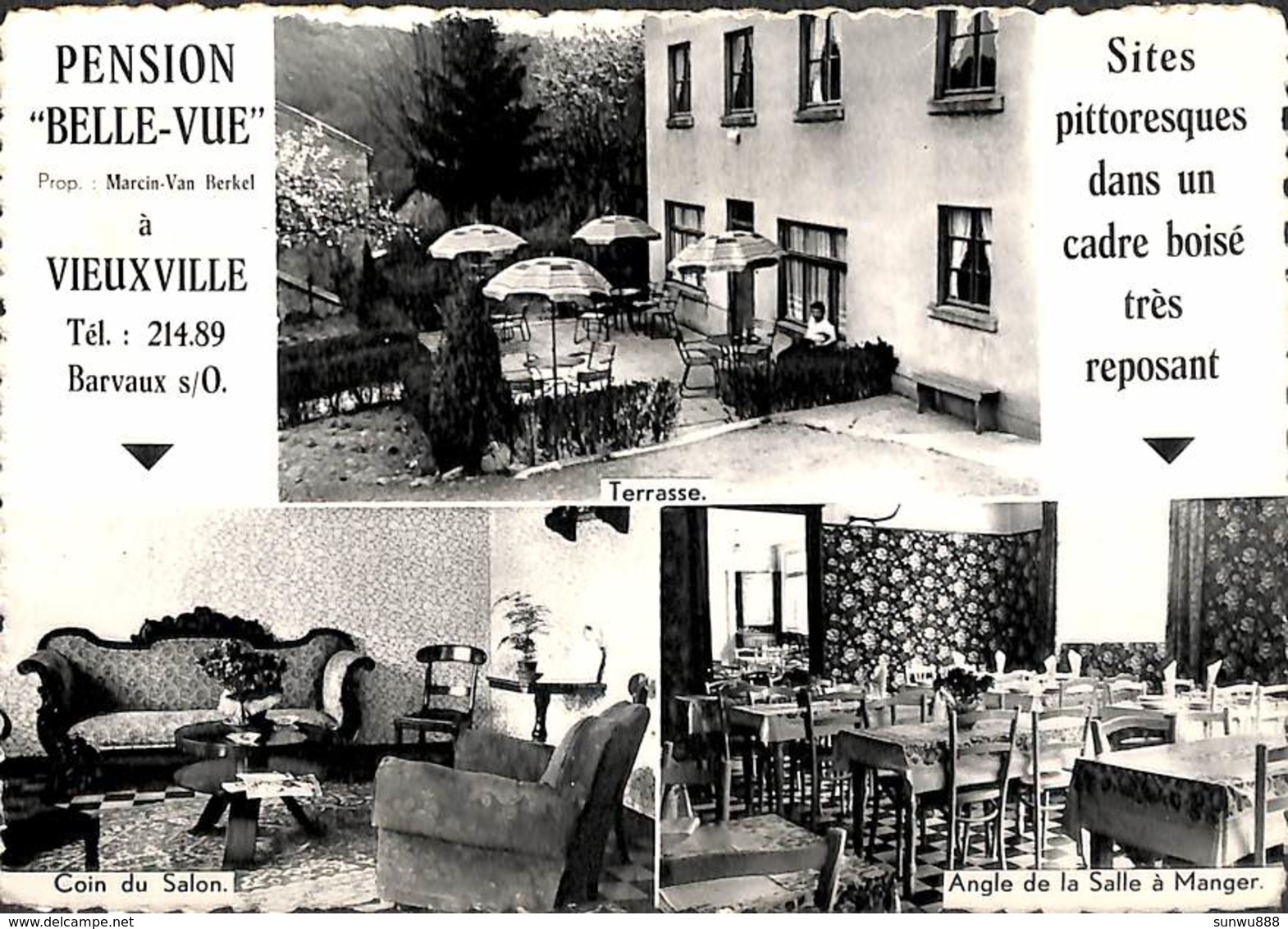 Vieuxville - Pension Belle-Vue (multivues 1955 Photovranken) - Ferrieres