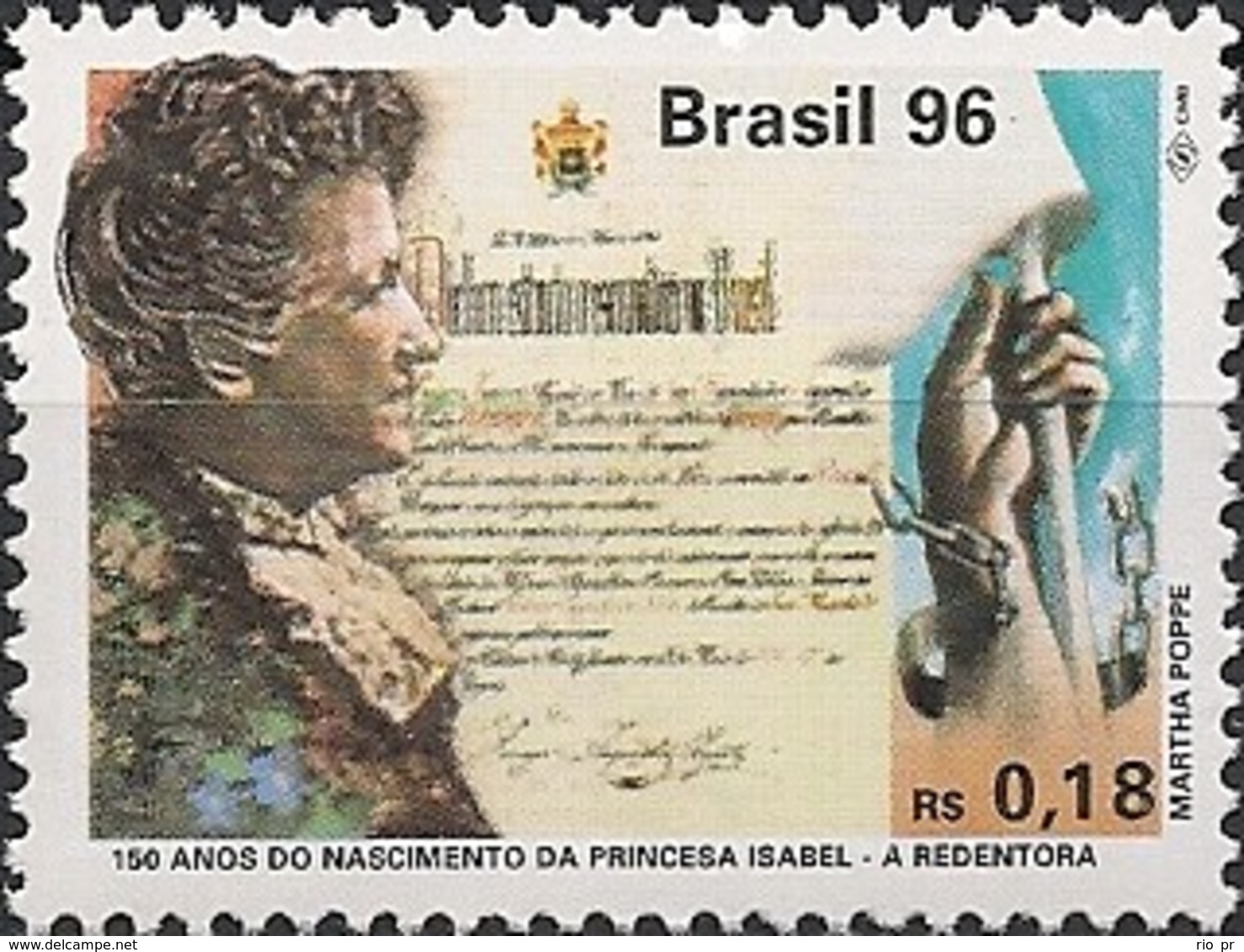 BRAZIL - 150th BIRTH ANNIVERSARY OF PRINCESS ISABEL (1846-1921), IMPERIAL HIGHNESS 1996 - MNH - Nuevos