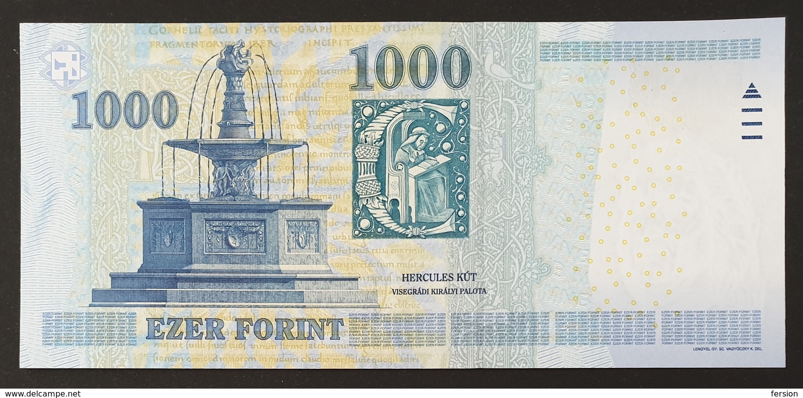 HUNGARY HONGRIE UNGARN 1000 / 1.000 FORINT - 2010 Edition UNC BANKNOTE / King Corvin Matthias FOUNTAIN Visegrád - Ungheria