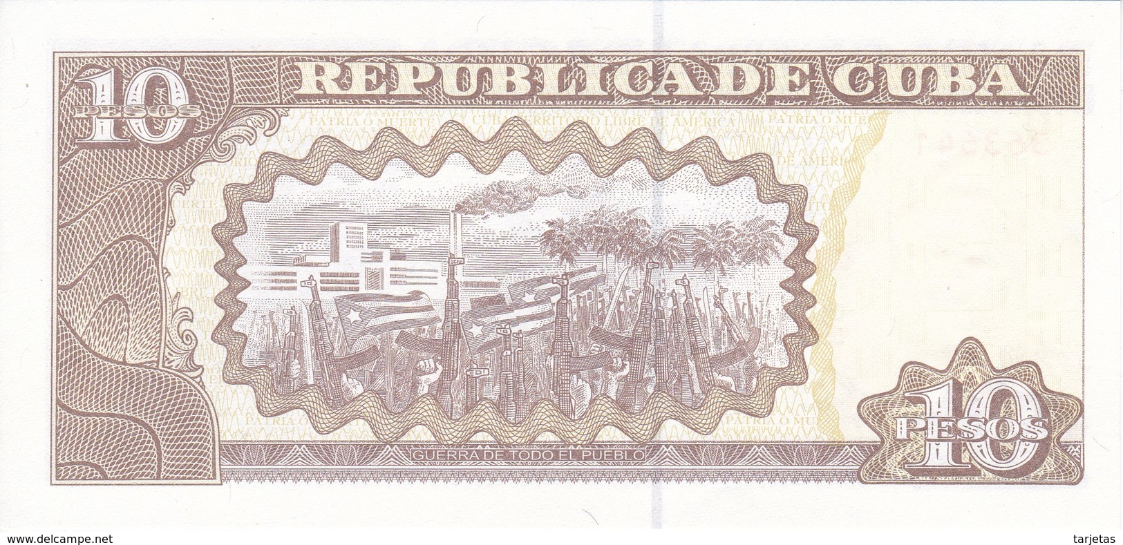 BILLETE DE CUBA DE 10 PESOS DEL AÑO 2015 DE MAXIMO GOMEZ SIN CIRCULAR - UNCIRCULATED  (BANKNOTE) - Cuba