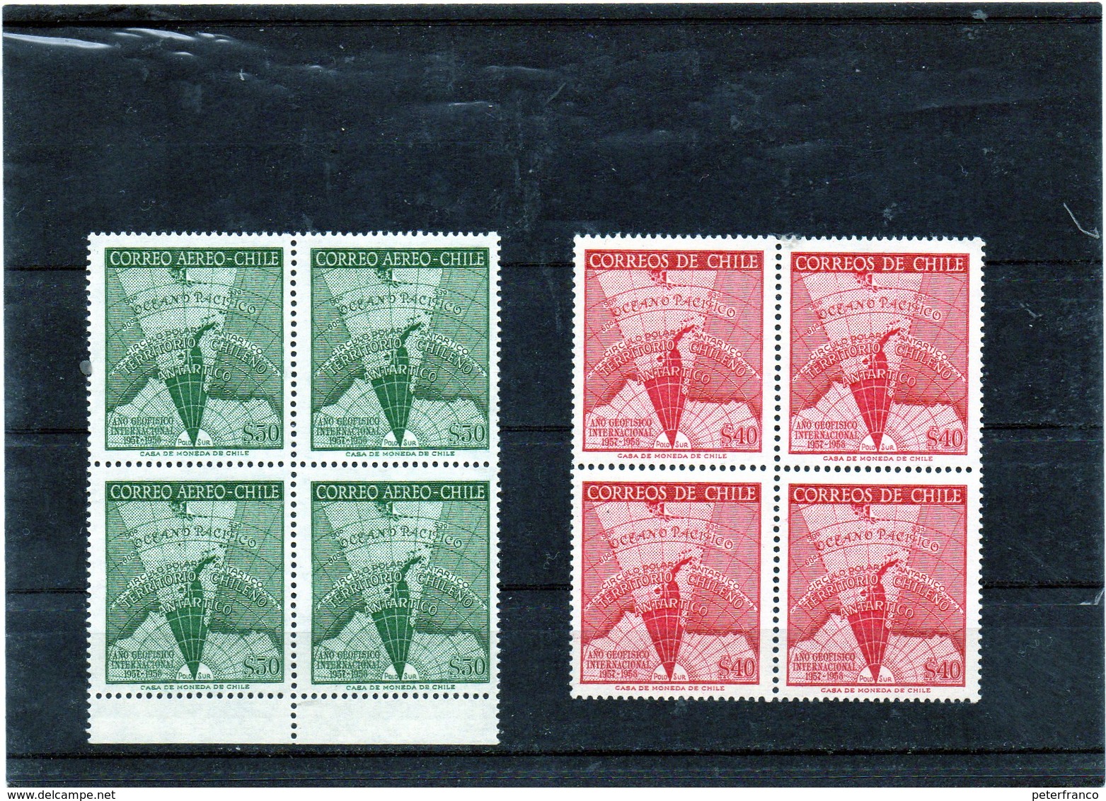 CG39 - 1958/9 Cile -. Anno Int. Della Geofisica - Terre Antartiche Cilene - International Geophysical Year