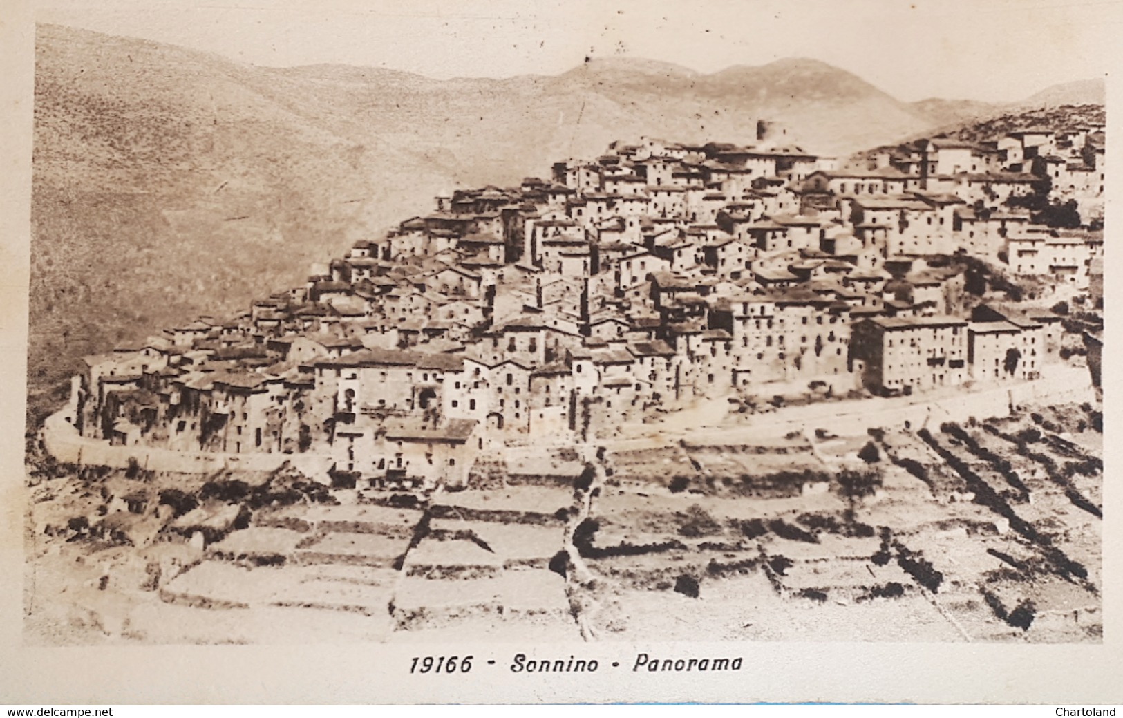 Cartolina - Sonnino - Panorama - 1929 - Latina