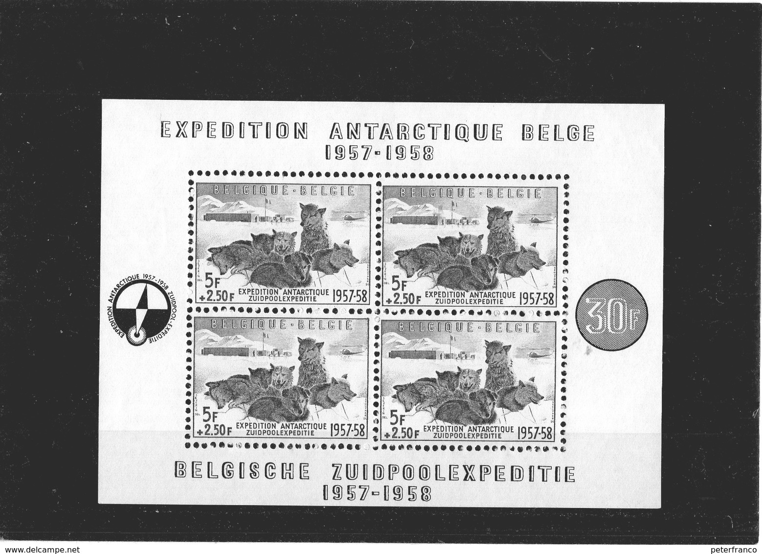 CG39 - 1957 Belgio - Spedizione Antartica - Événements & Commémorations