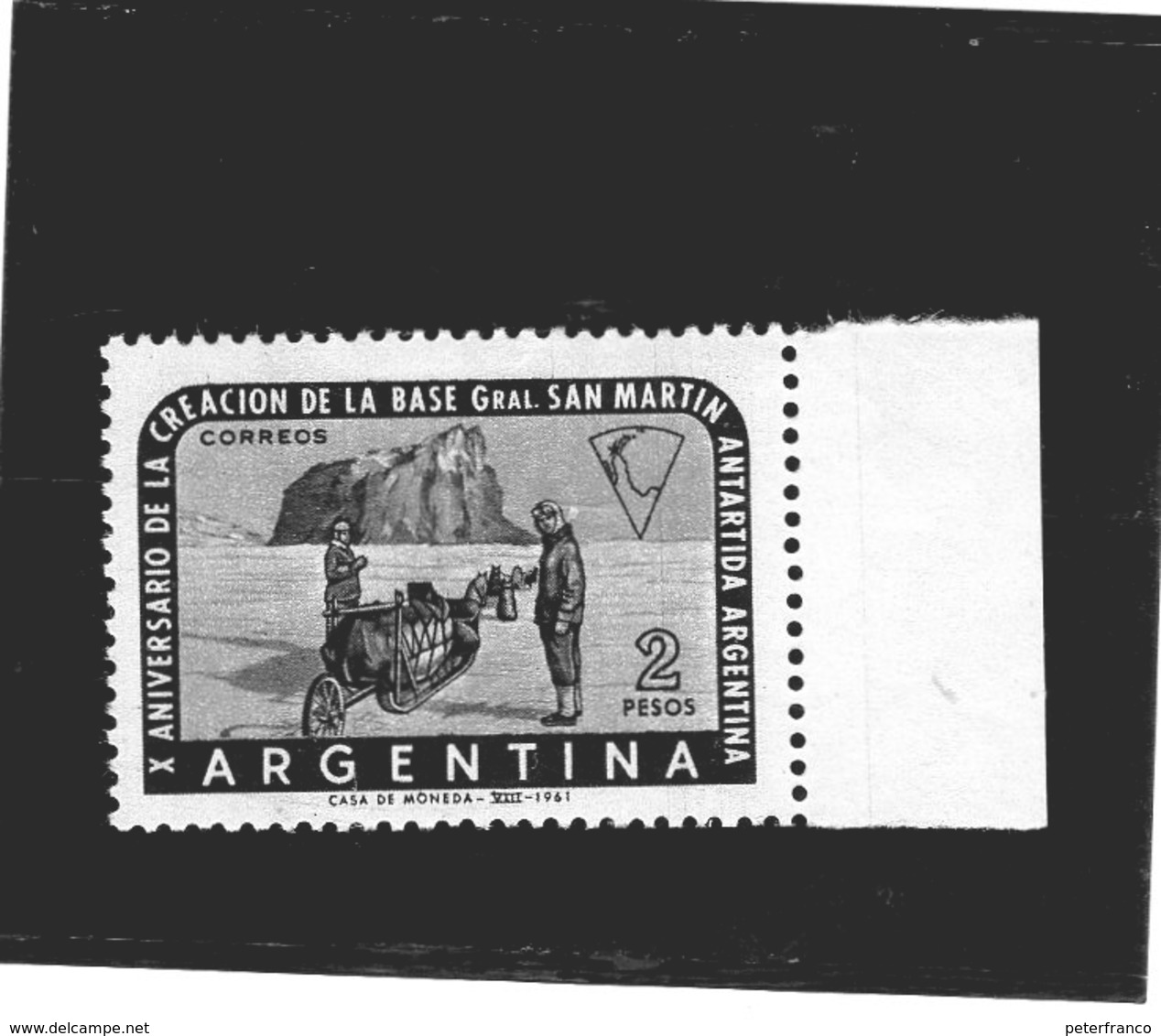 CG39 - 1961 Argentina - Base Gral San Martin In Antartide - Research Programs