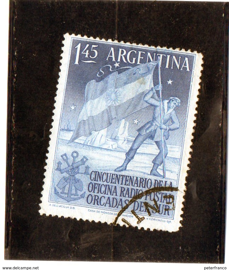 CG39 - 1954 Argentina -  50° Ann. Ufficio Radio Posta Orcadi Del Sud - Eventi E Commemorazioni