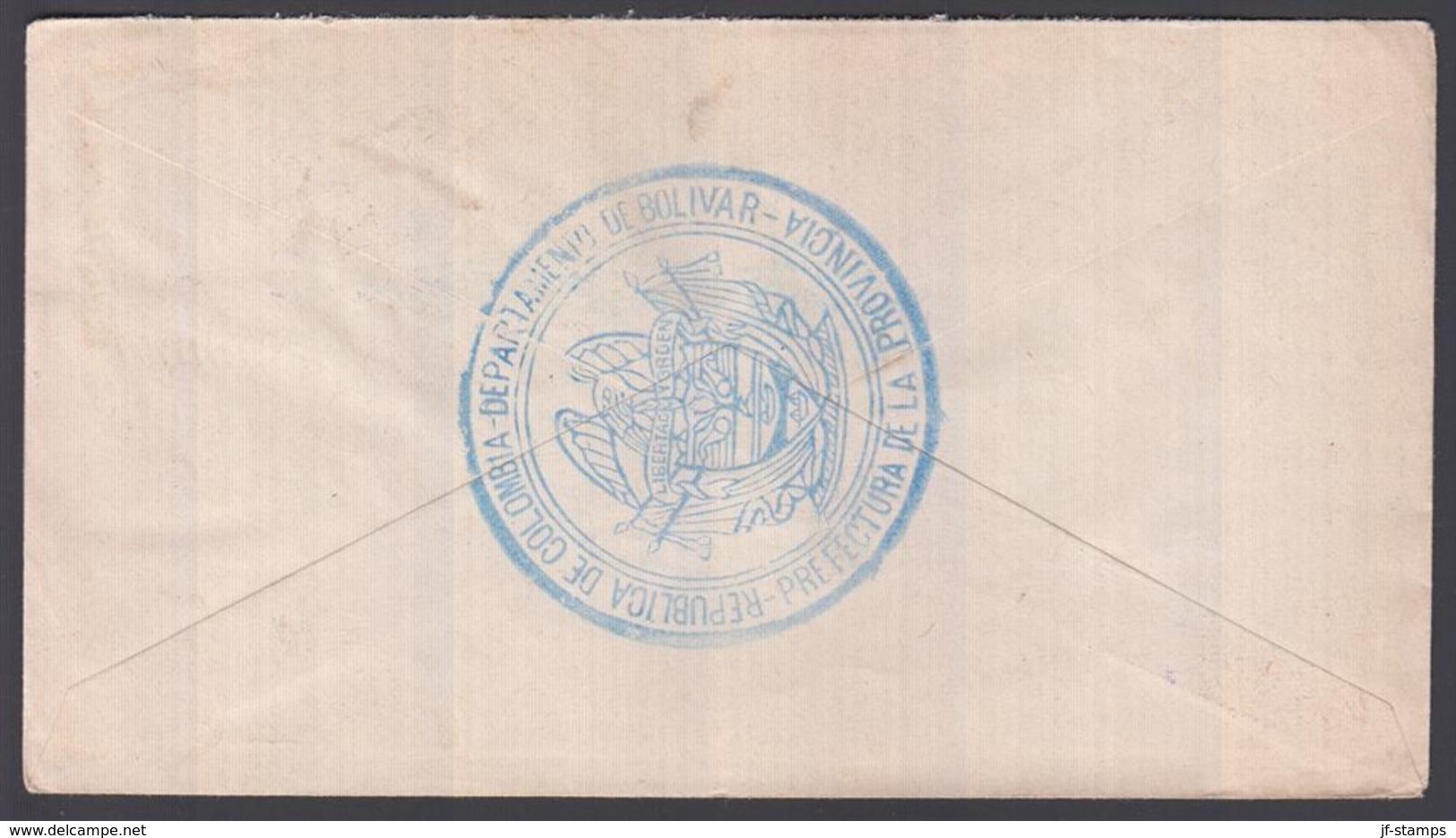 1902. COLOMBIA 2 Ex 5 + 10 C. With Starshaped Control Cancel On Cover To ALEMANIA Via... () - JF362079 - Colombia