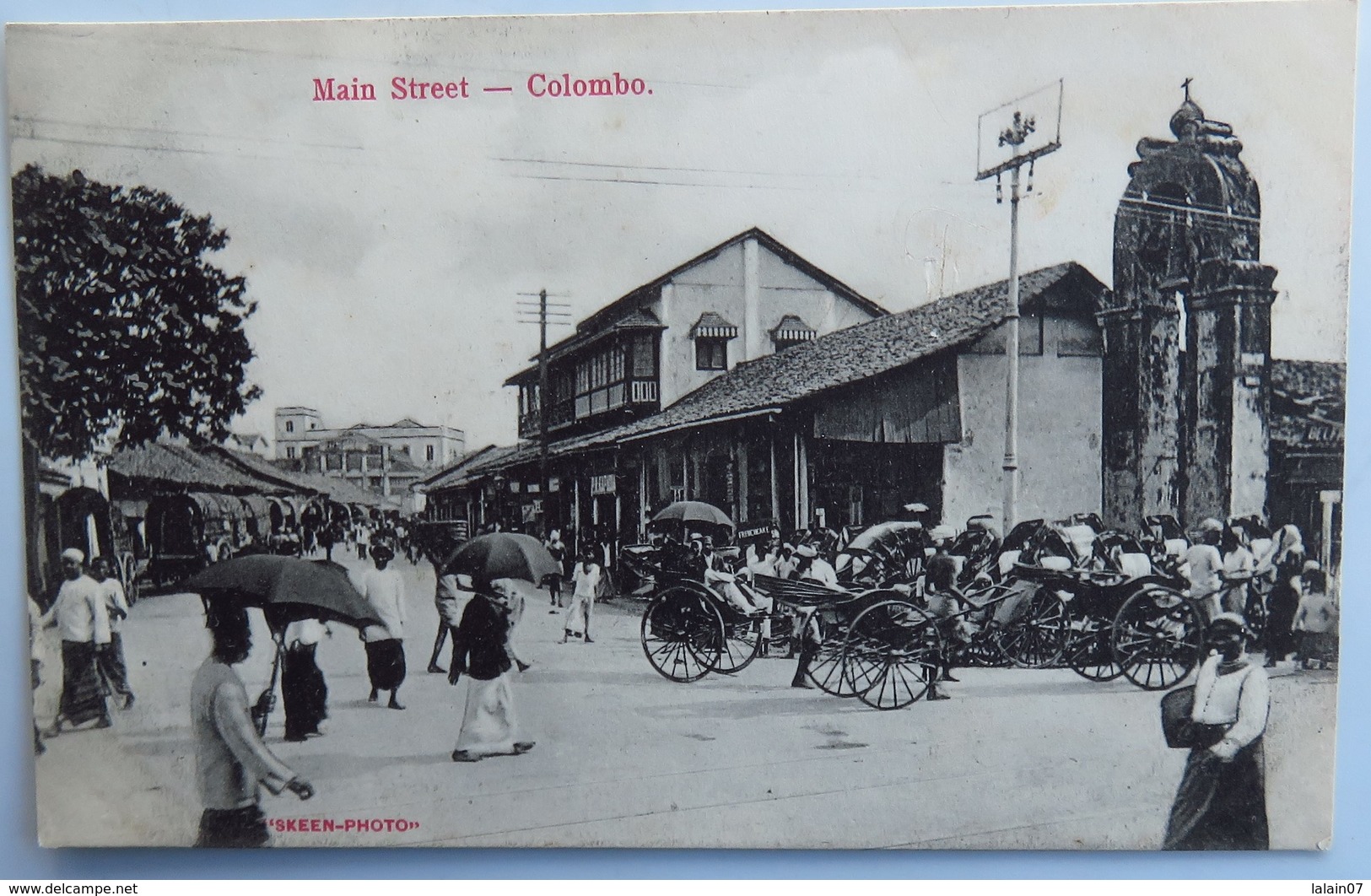 C. P. A. : SRI LANKA : CEYLON, Main Street, COLOMBO, "Skeen Photo" - Sri Lanka (Ceilán)