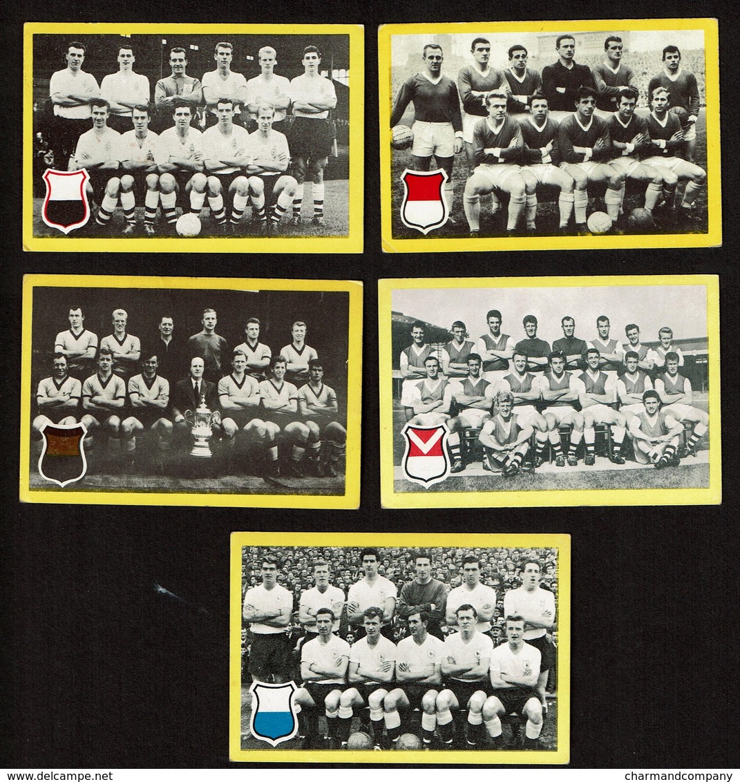 Maple Leaf Chewing Gum Football ANGLETERRE - Arsenal / Wolverhampton Wanderers / Tottenham Hotspur / Manchester United - Trading Cards