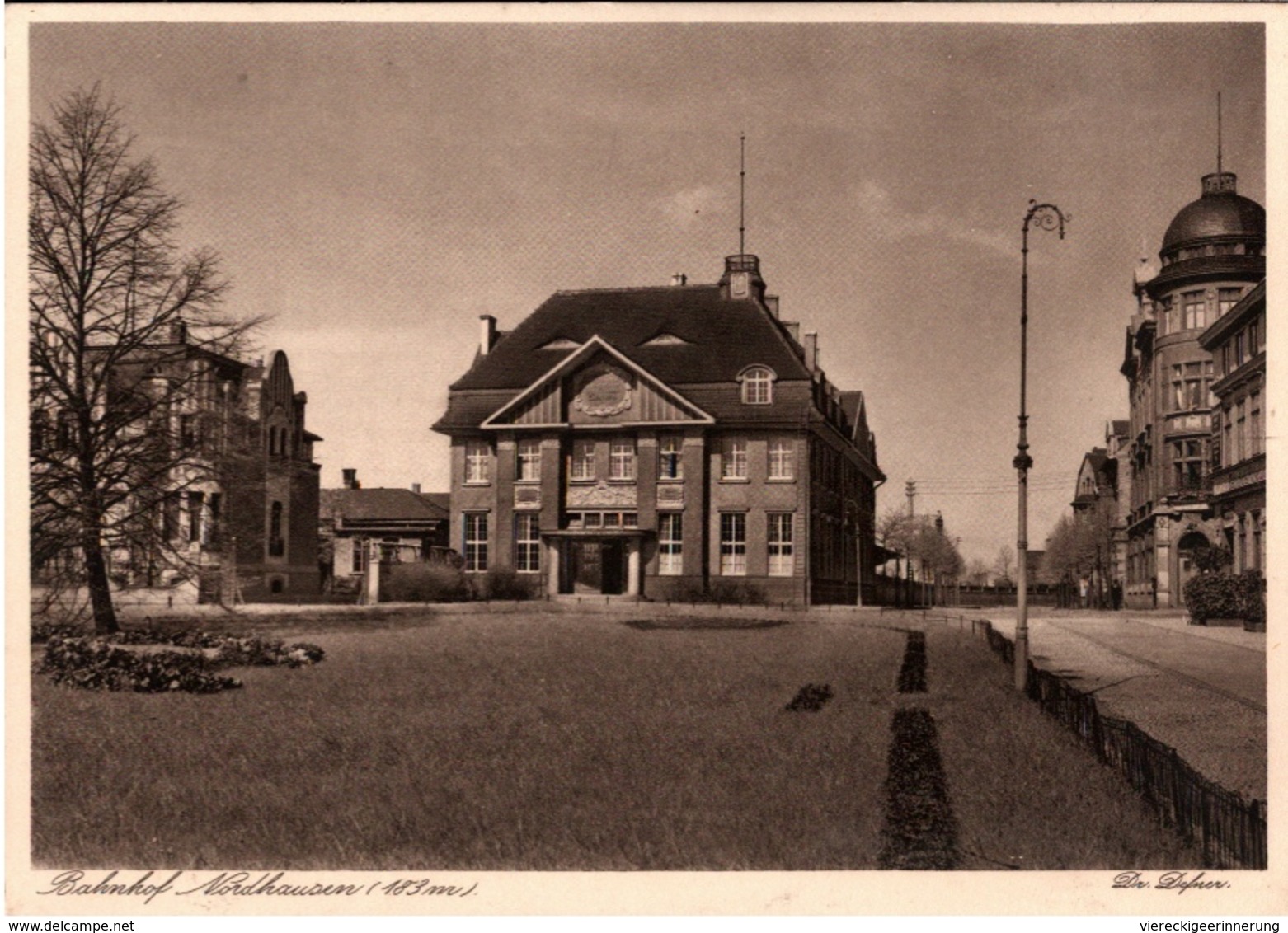 ! Alte Ansichtskarte Nordhausen, Bahnhof, Thüringen, Nordhausen Wernigeroder Eisenbahn - Gares - Sans Trains