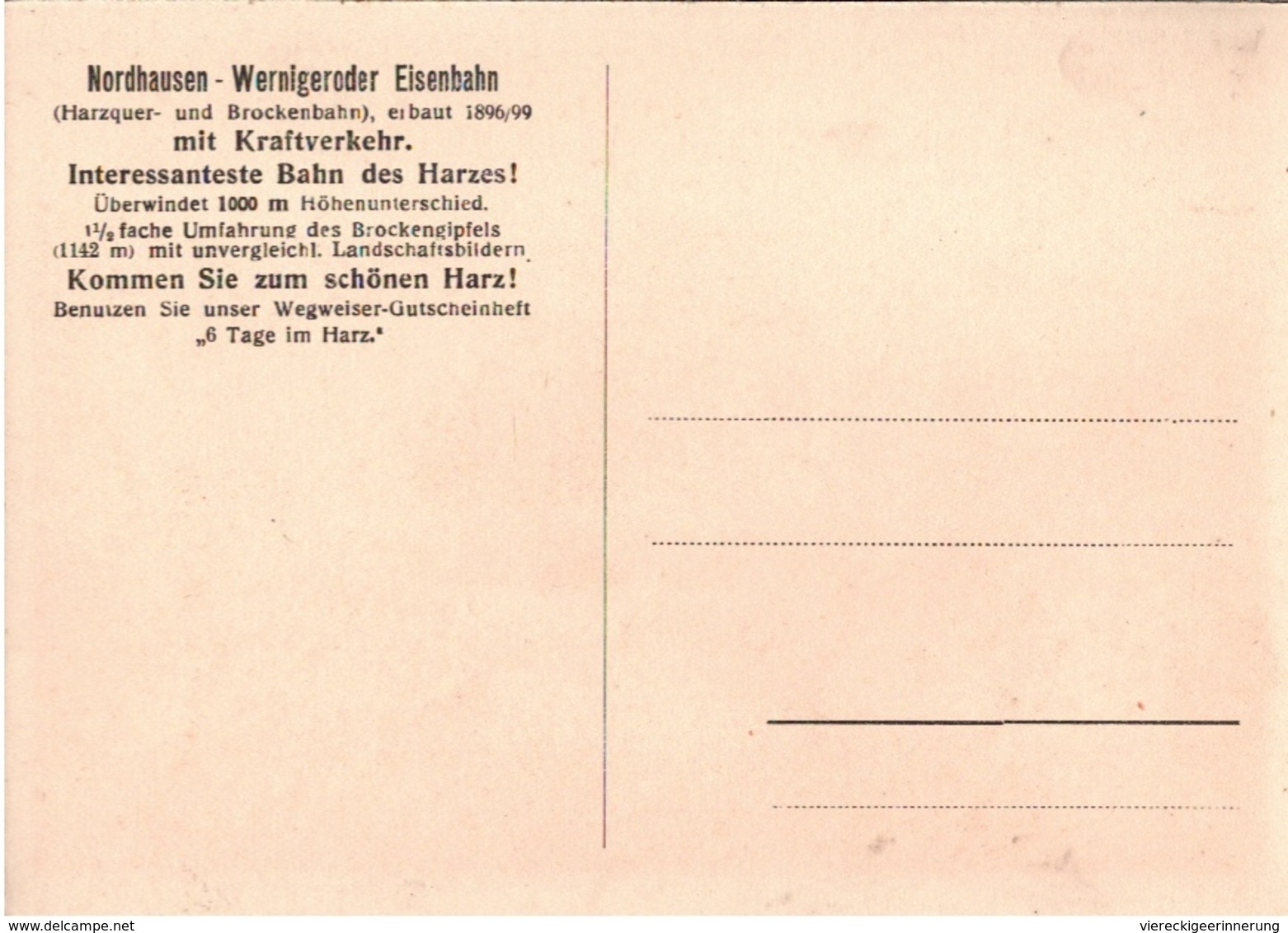 ! Alte Ansichtskarte Nordhausen, Bahnhof, Thüringen, Nordhausen Wernigeroder Eisenbahn - Gares - Sans Trains