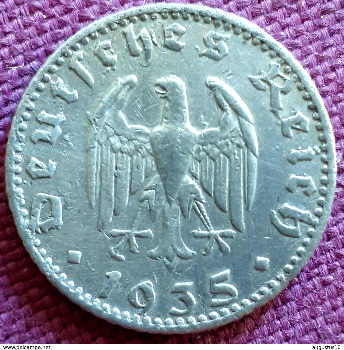 DUITSLAND: 50 REICHSPFENNIG 1935 J KM 87 - 50 Reichspfennig