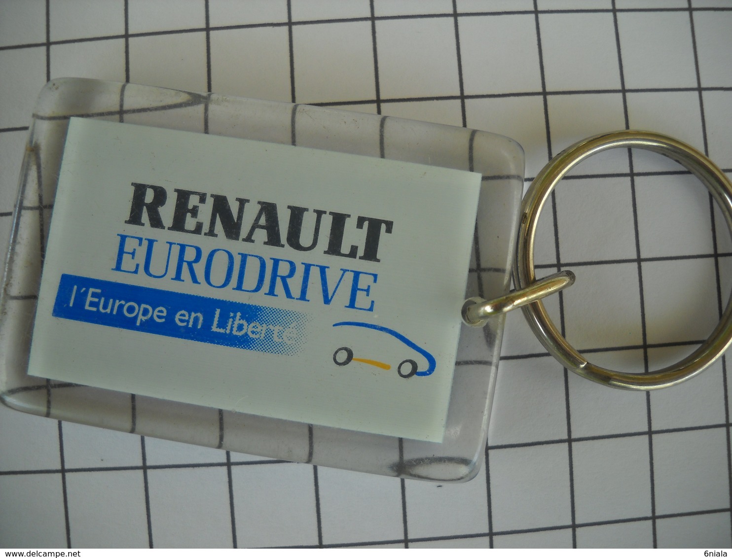 1052 Porte Clefs  RENAULT   Eurodrive L'Europe En Liberté Direction Des Ventes Exportations               Automobile - Llaveros