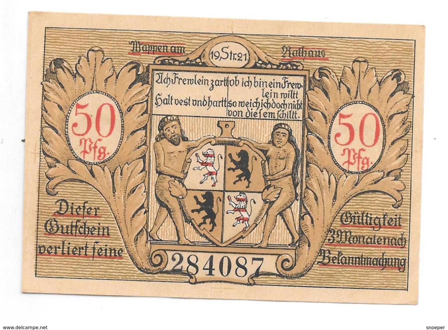 **notgeld Hilburghausen 50 Pfennig  608.2/2 - [11] Local Banknote Issues