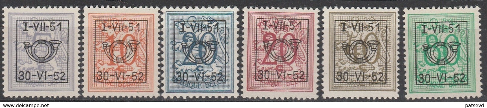 Preo Serie Nr 41 Pre 614/ 619 ** 1951 - Typo Precancels 1936-51 (Small Seal Of The State)