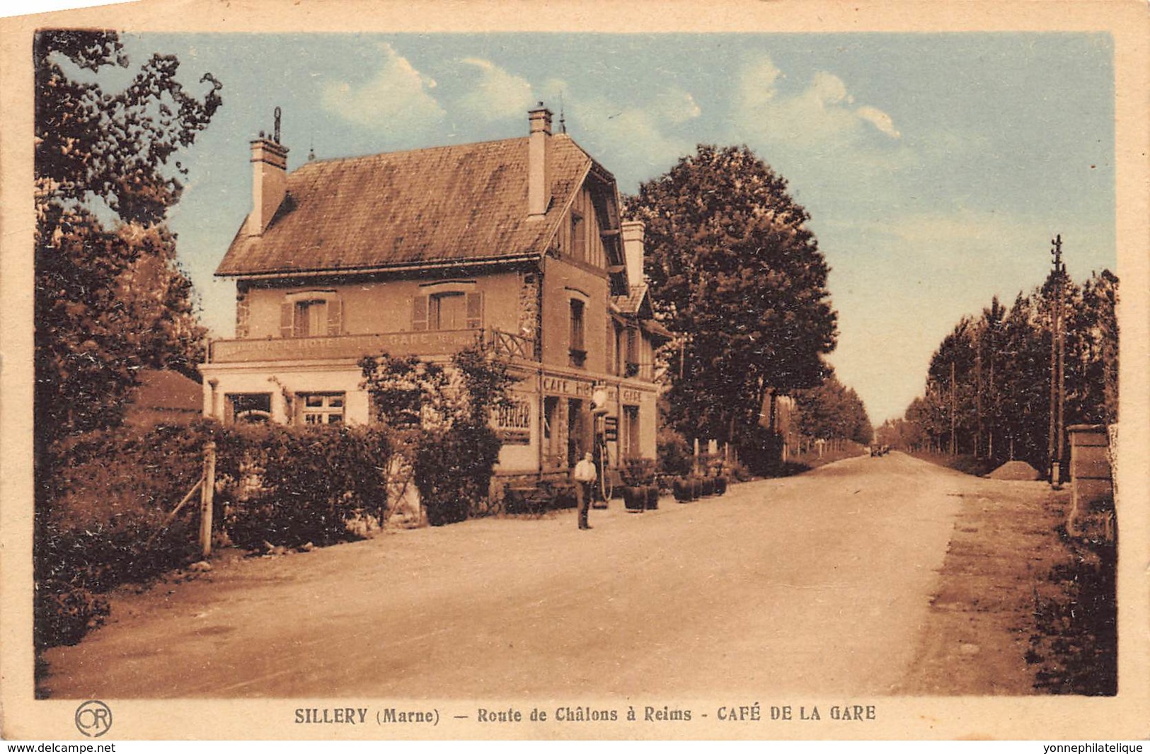 51 - MARNE - SILLERY - 10129 - Route De Châlons à Reims - Café De La Gare - Sillery