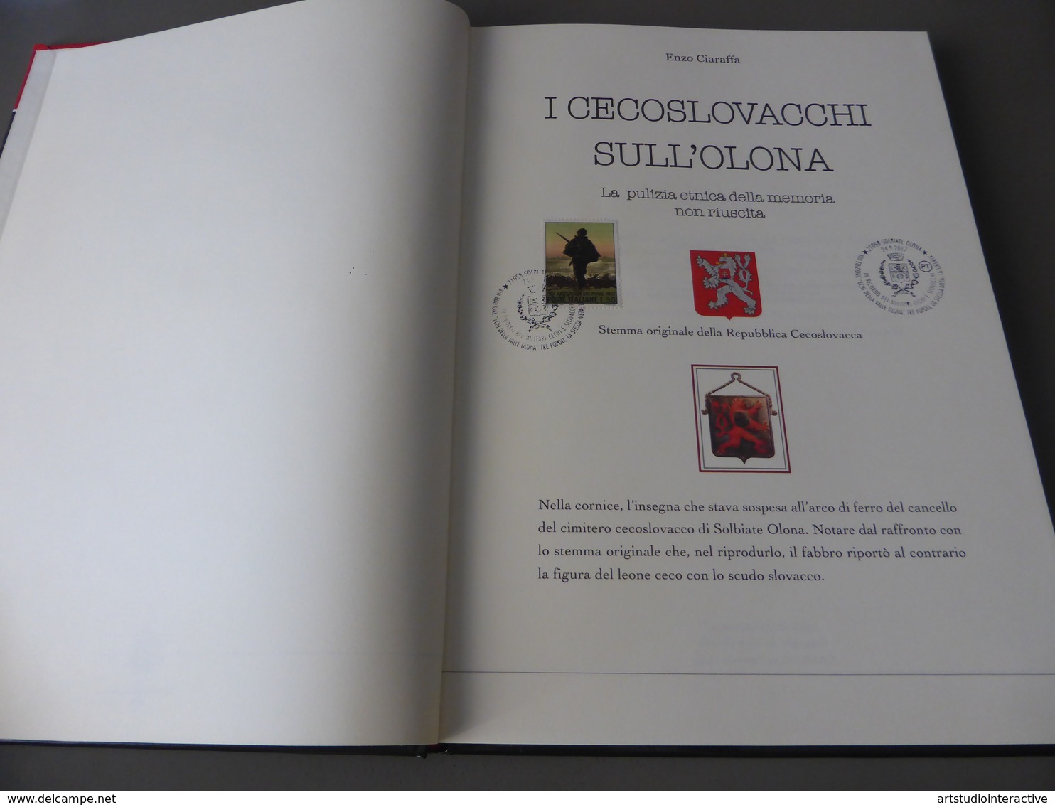 2017 ITALIA "CENTENARIO GRANDE GUERRA, I CECOSLOVACCHI SULL'OLONA" LIBRO 182/200 CON ANNULLO 24.09.2017 (SOLBIATE OLONA) - Guerre 1914-18