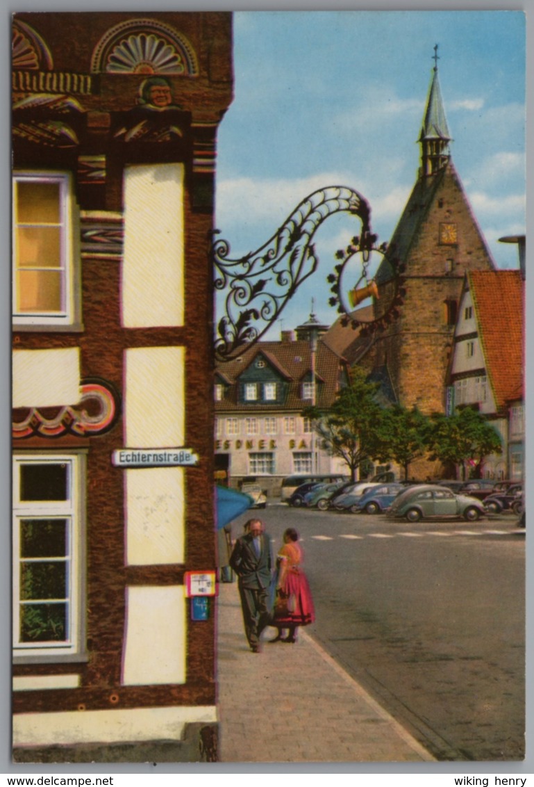 Stadthagen - Gildehof Von 1573 Ecke Echternstraße Mit VW Käfer - Stadthagen