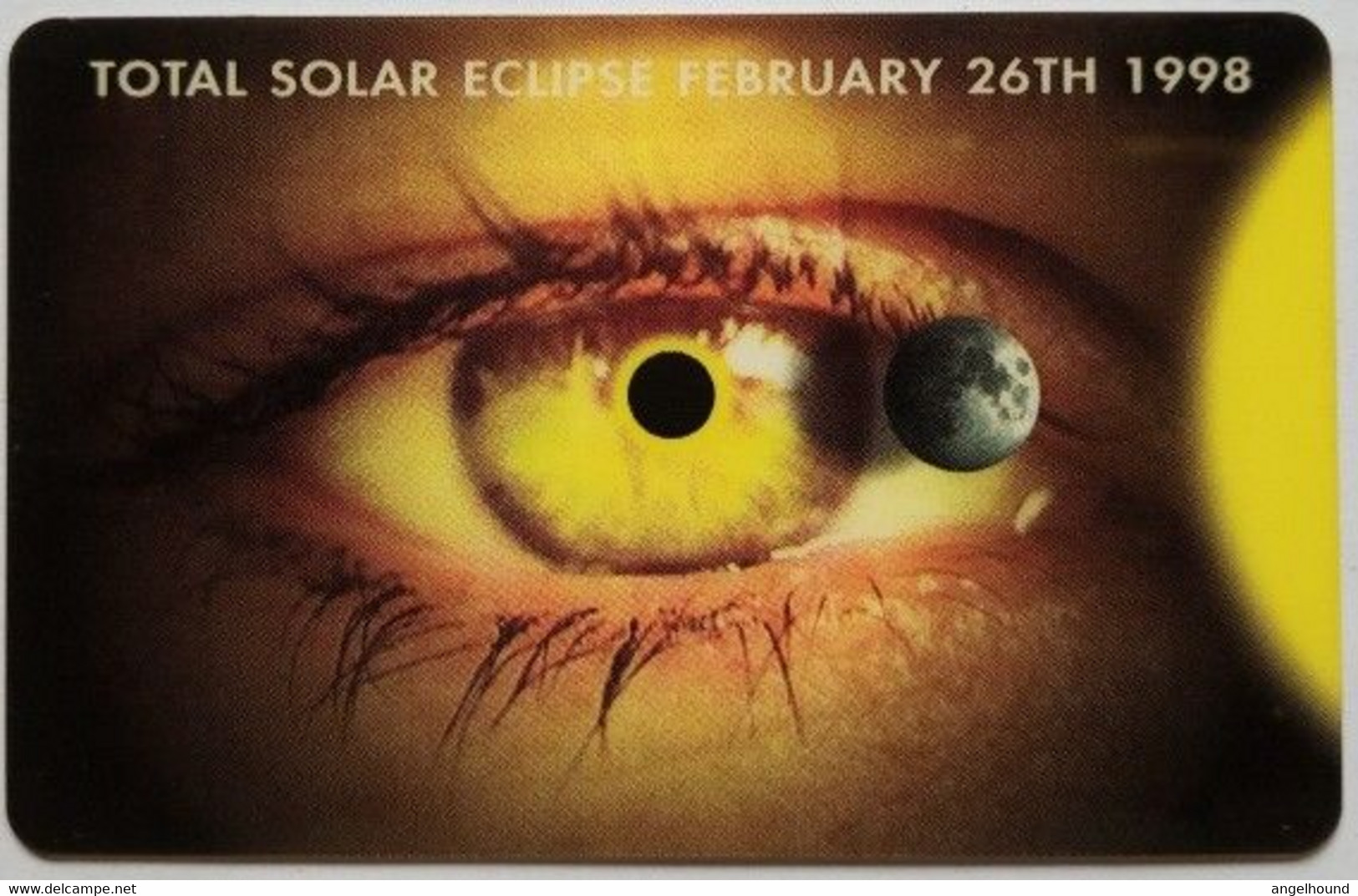 $10 Antelecom Prepaid " Total Solar Eclipse Feb. 26 1998 - Antilles (Netherlands)