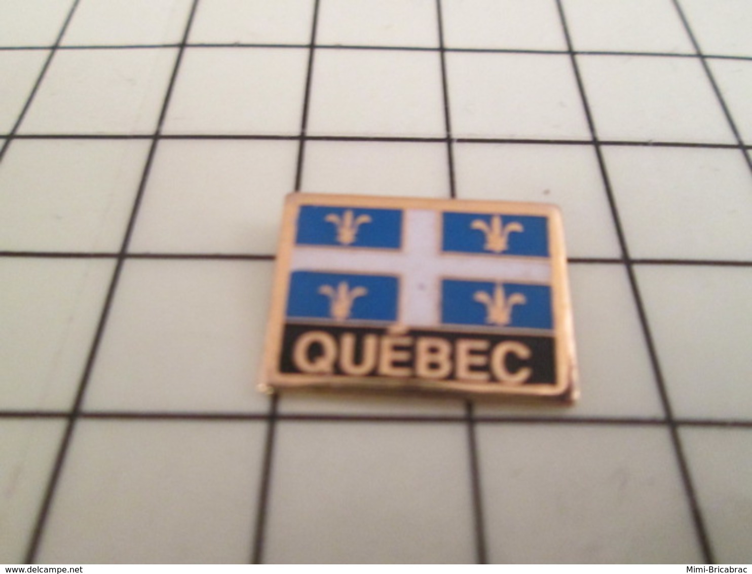 1318A Pin's Pins / Beau Et Rare / THEME : AUTRES / DRAPEAU DU QUEBEC - Autres & Non Classés