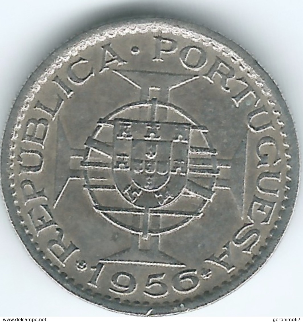 Angola - Portuguese - 2½ Escudos - 1956 - KM77 - Angola