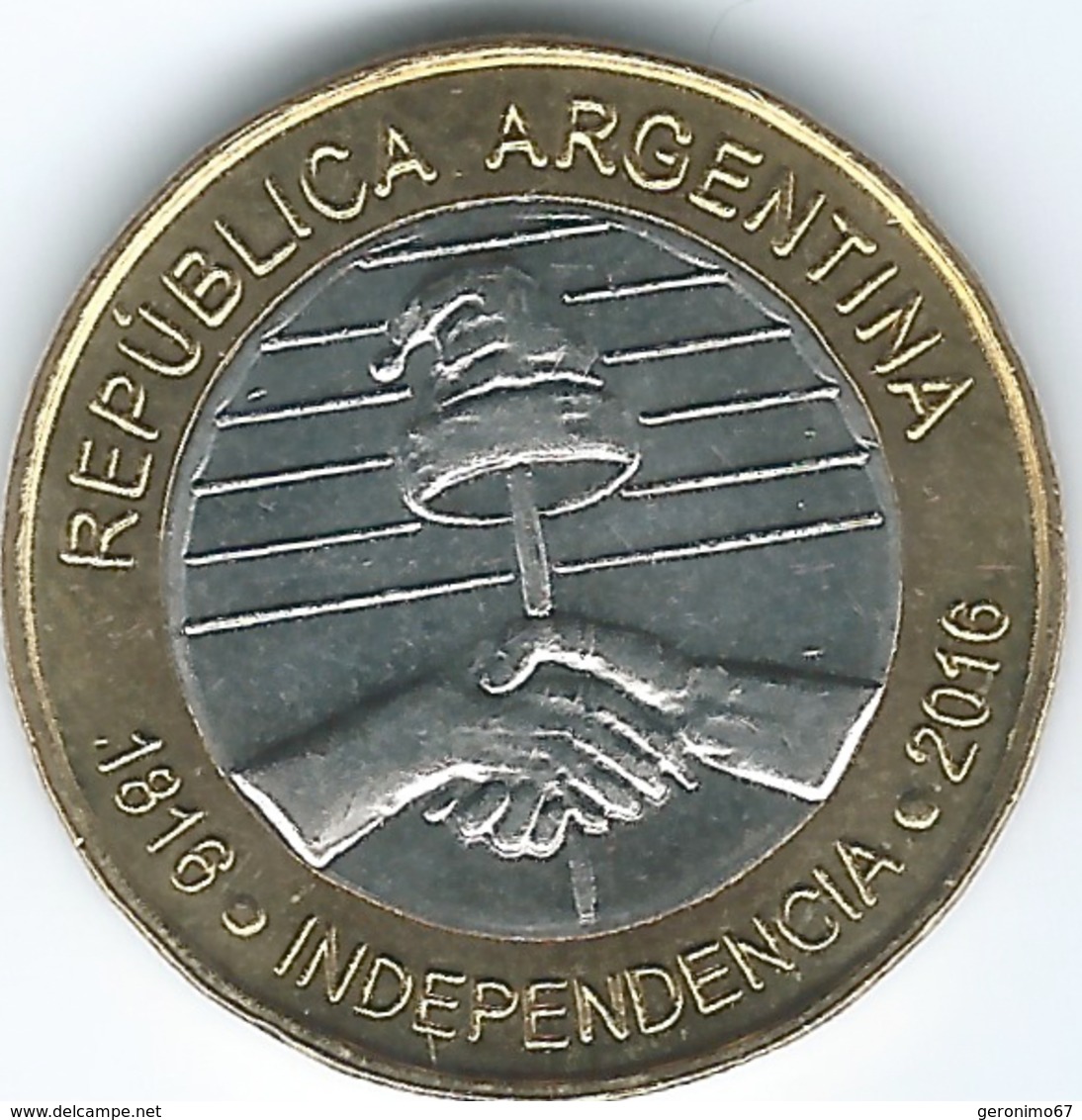 Argentina - 2 Pesos - 2016 - Bicentenary Of Declaration Of Independence - KM184 - Argentina