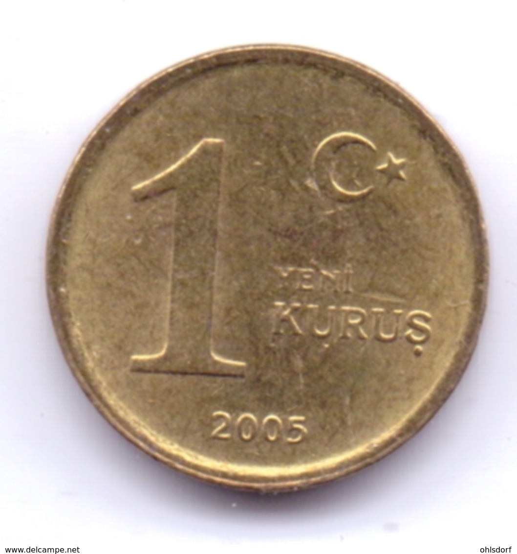 TURKEY 2005: 1 Yeni Kurus, KM 1164 - Turquie