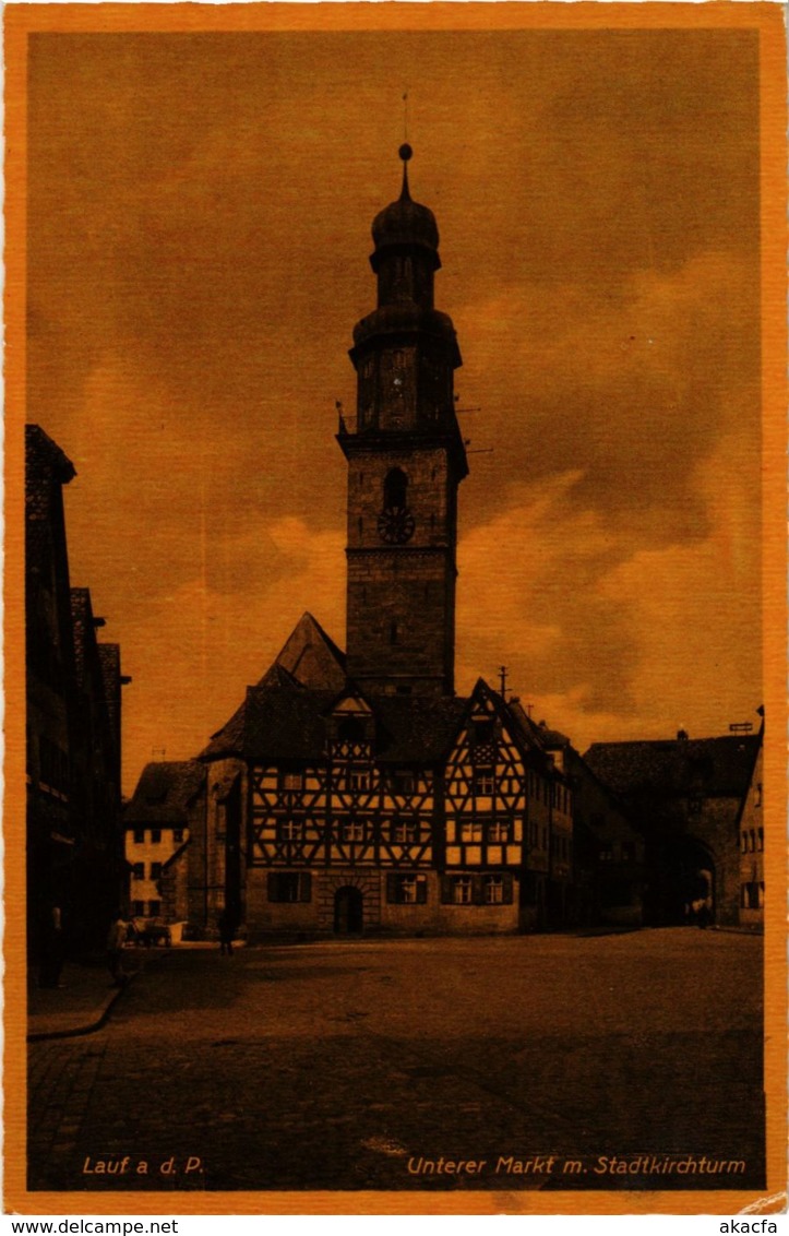 CPA AK Lauf Unterer Markt M Stadtkirchturm GERMANY (959395) - Lauf