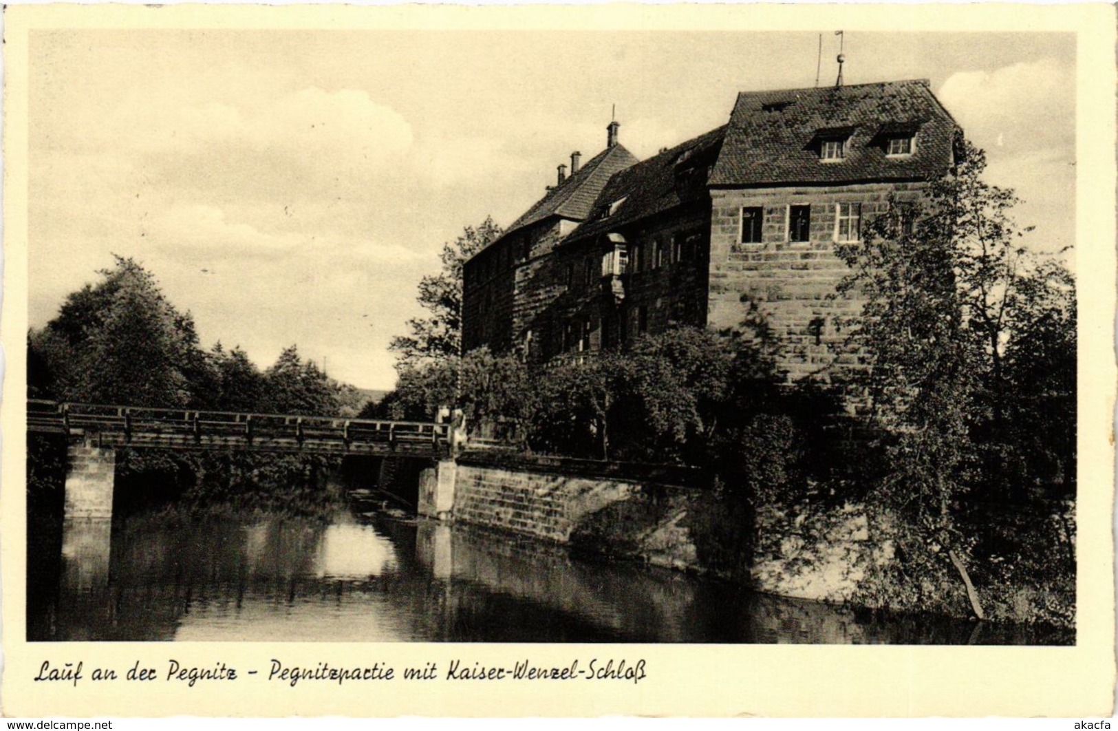 CPA AK Lauf Pegnitzpartie Mit Kaiser-Wenzel-Schloss GERMANY (959413) - Lauf