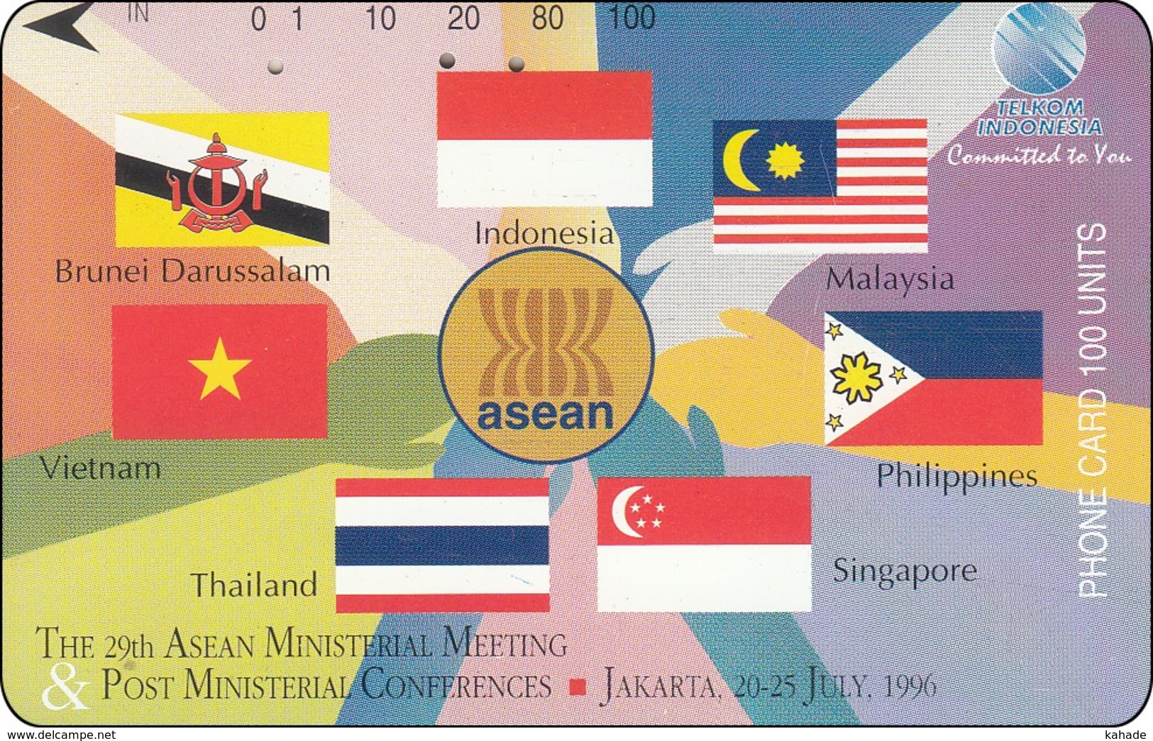 Indonesien Phonecard Tamura 29th ASIAN Post Meeting - Indonesia