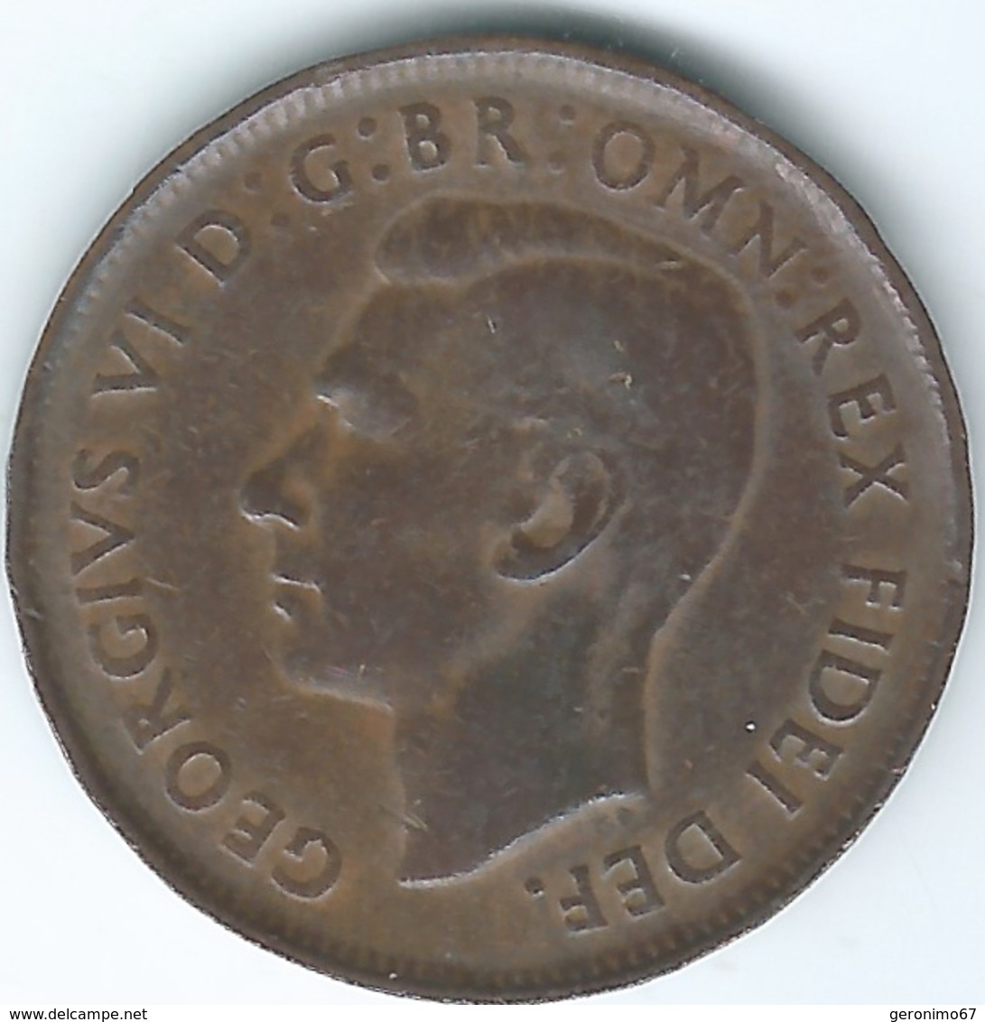 Australia - George VI - ½ Penny - 1951 - KM42 - Perth Mint - ½ Penny