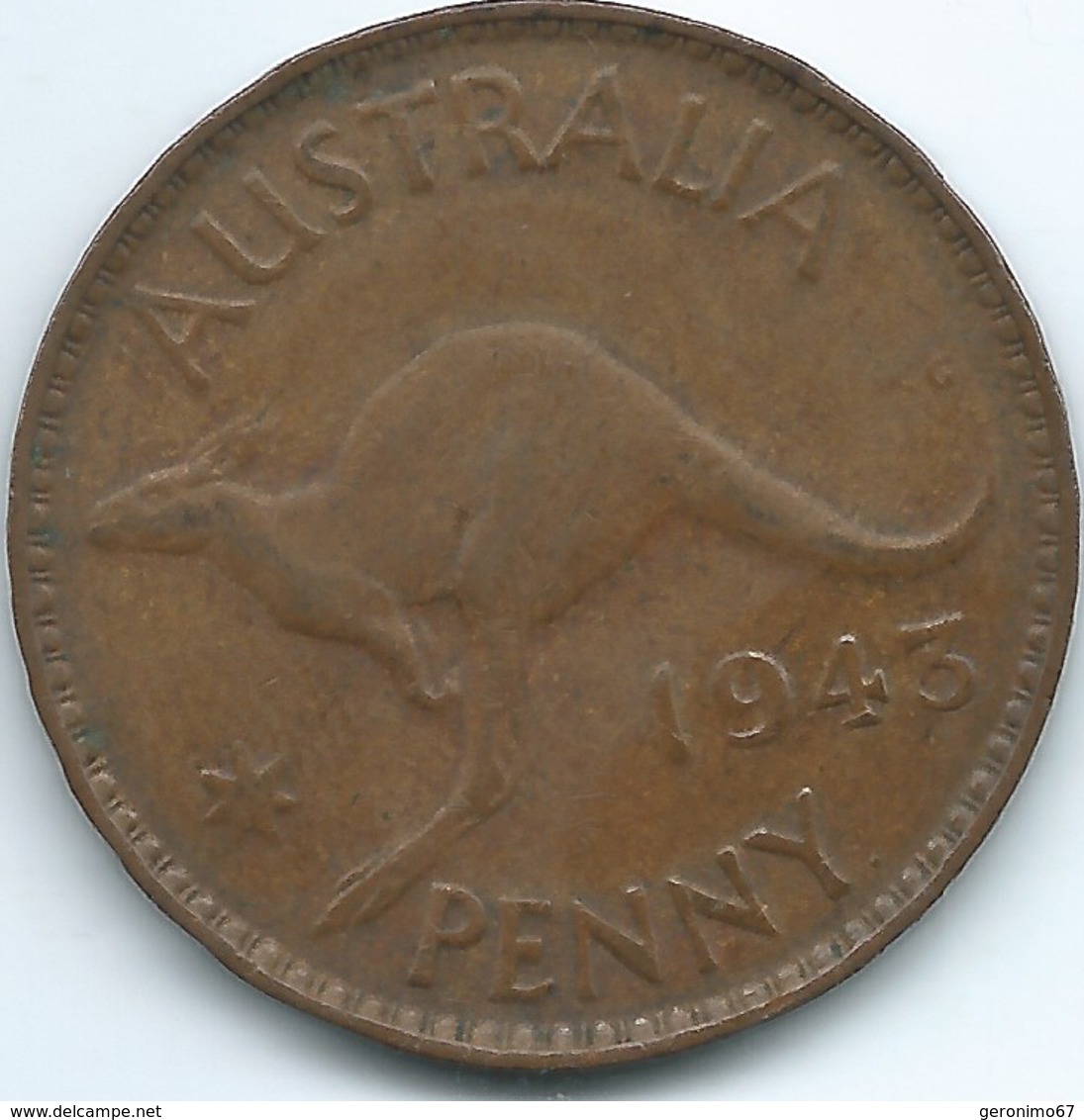 Australia - George VI - 1943 - 1 Penny - KM36 - Perth Mint - Penny