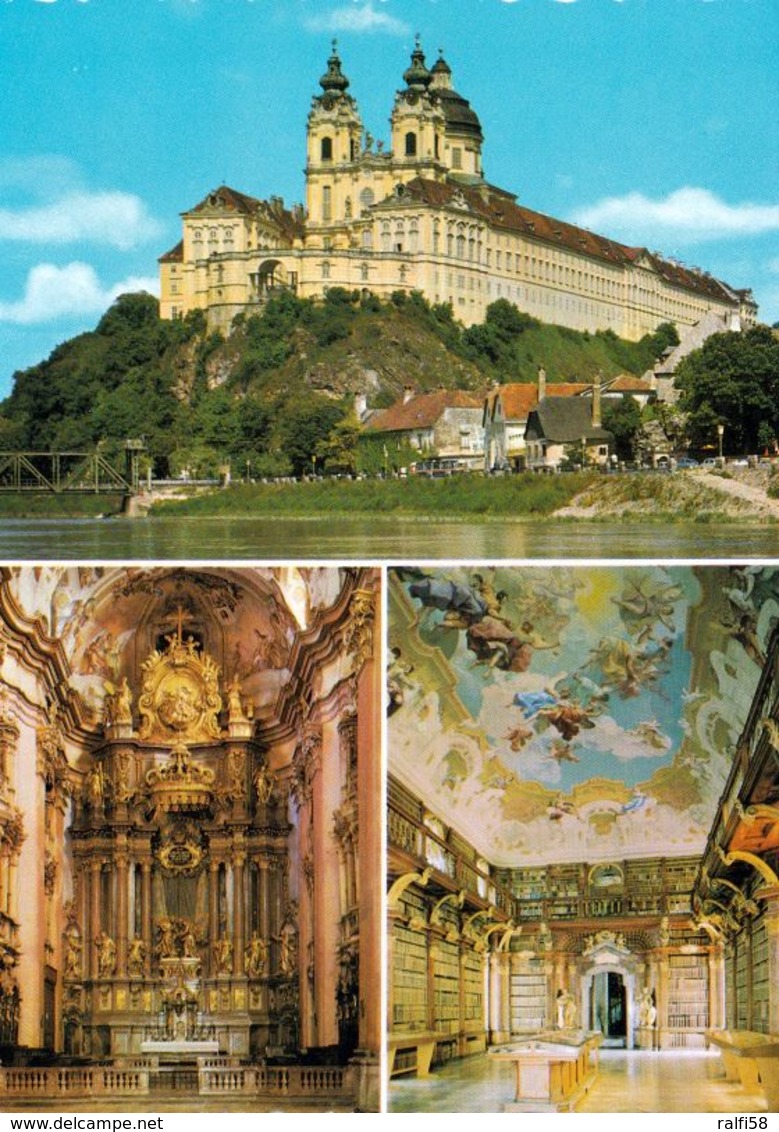 4 AK Niederösterreich * 4 X Stift Melk - Außen- Und Innenaufnahmen - Gegründet 1089 Und Seit 2000 UNESCO Weltkulturerbe - Melk