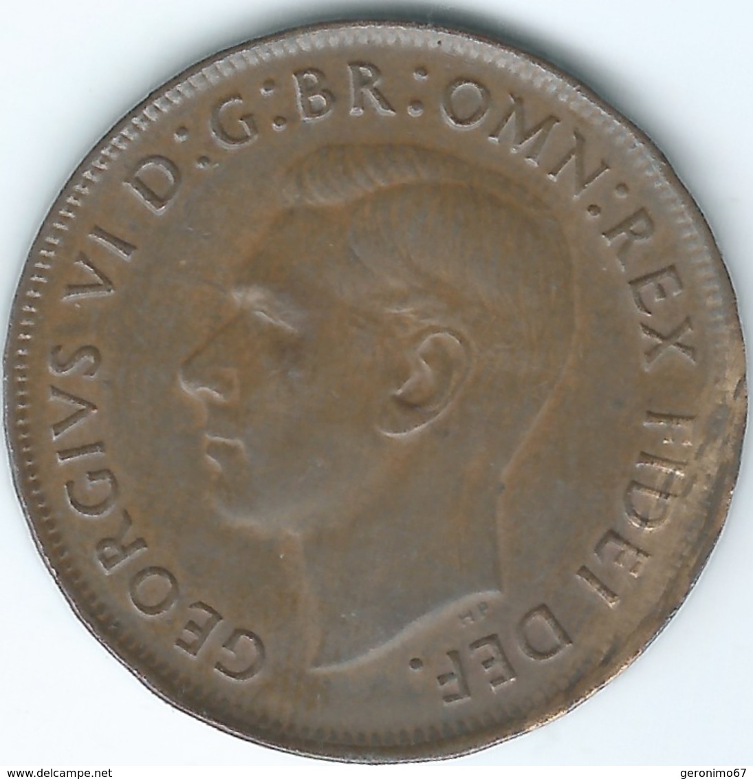 Australia - George VI - 1949 - 1 Penny - KM43 - Penny