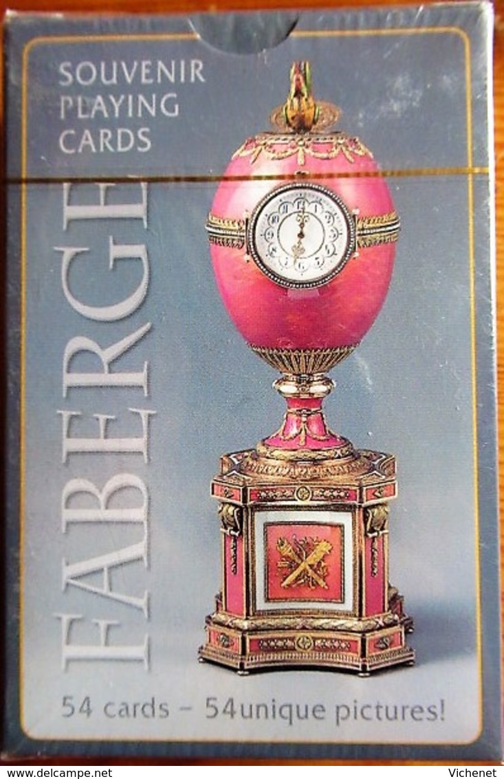 Jeu De Carte FABERGE - 54 Souvenir Playing Cards - Sealed, Inscriptions In English And Cyrillic - 54 Kaarten