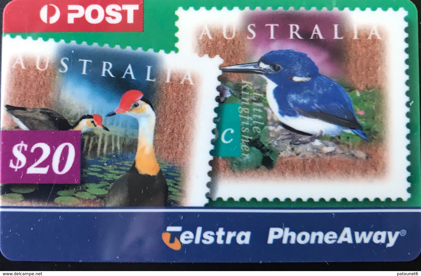 AUSTRALIE  -  Prepaid  - Telstra PhoneAway  -  Stamps  -  $ 20 - Australia