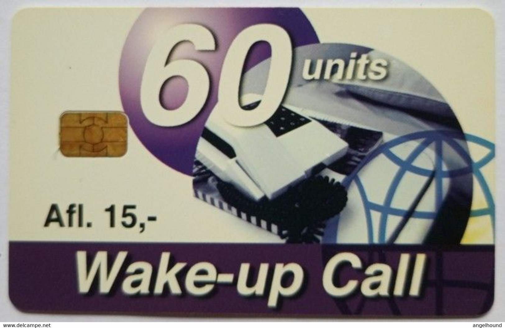 Aruba 60 Units Biento ( Wake-Up Call ) Yellow Control Number - Aruba