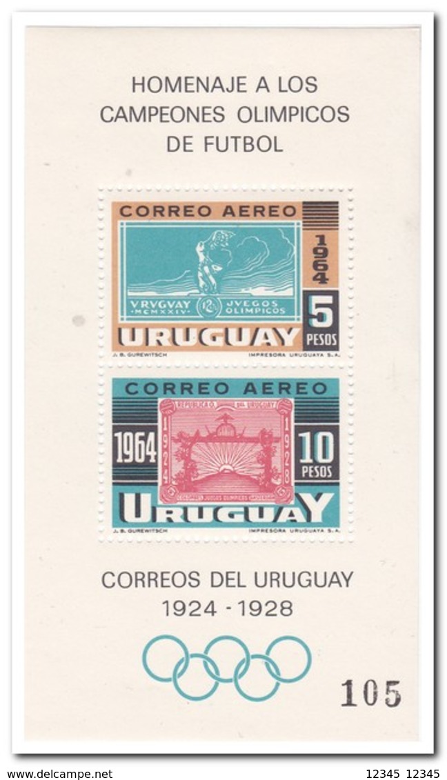 Uruguay 1965, Postfris MNH, Olympic Games, Football - Uruguay