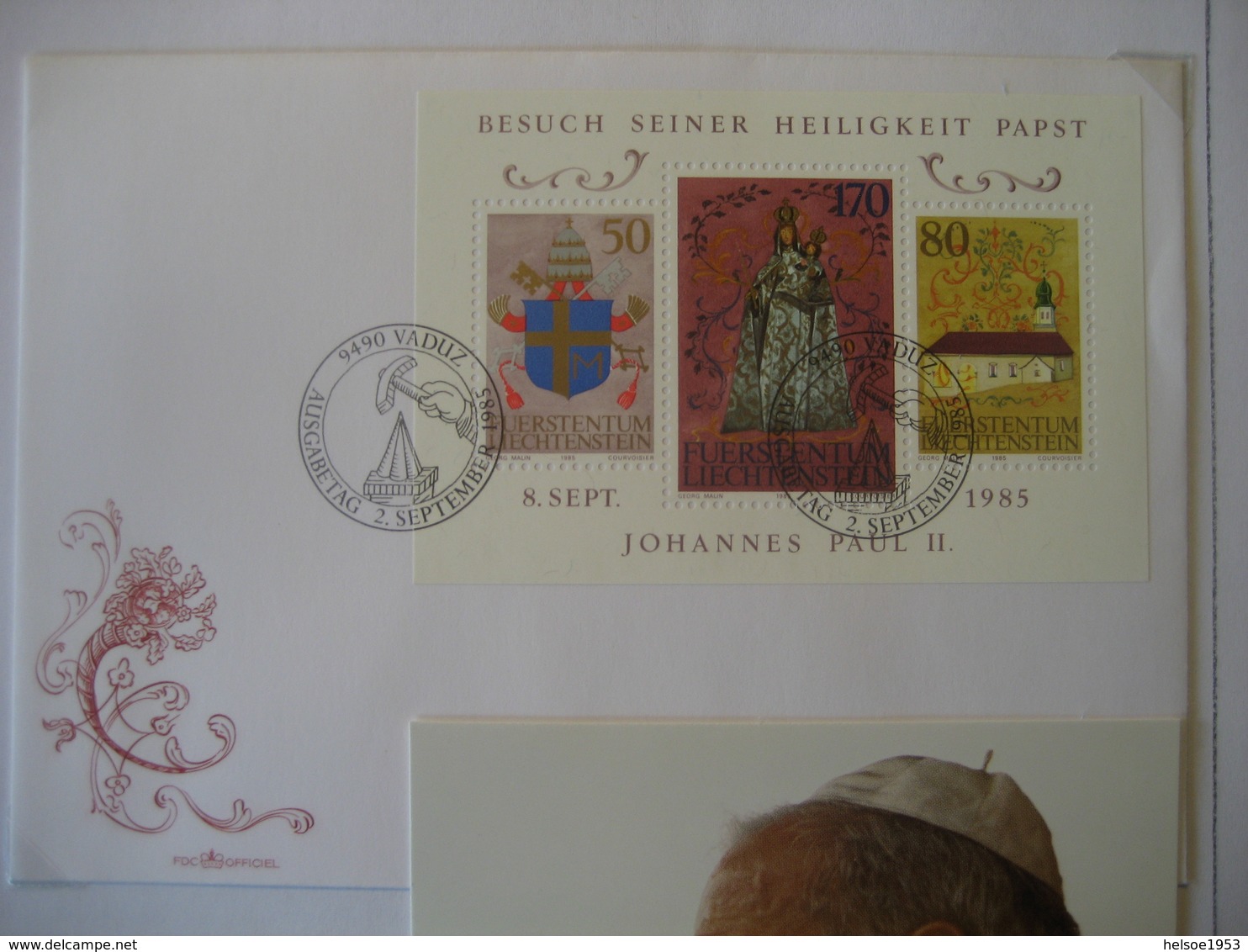 Liechtenstein- FDC Beleg Mit Block 12 Mi.Nr.878-880 - Storia Postale