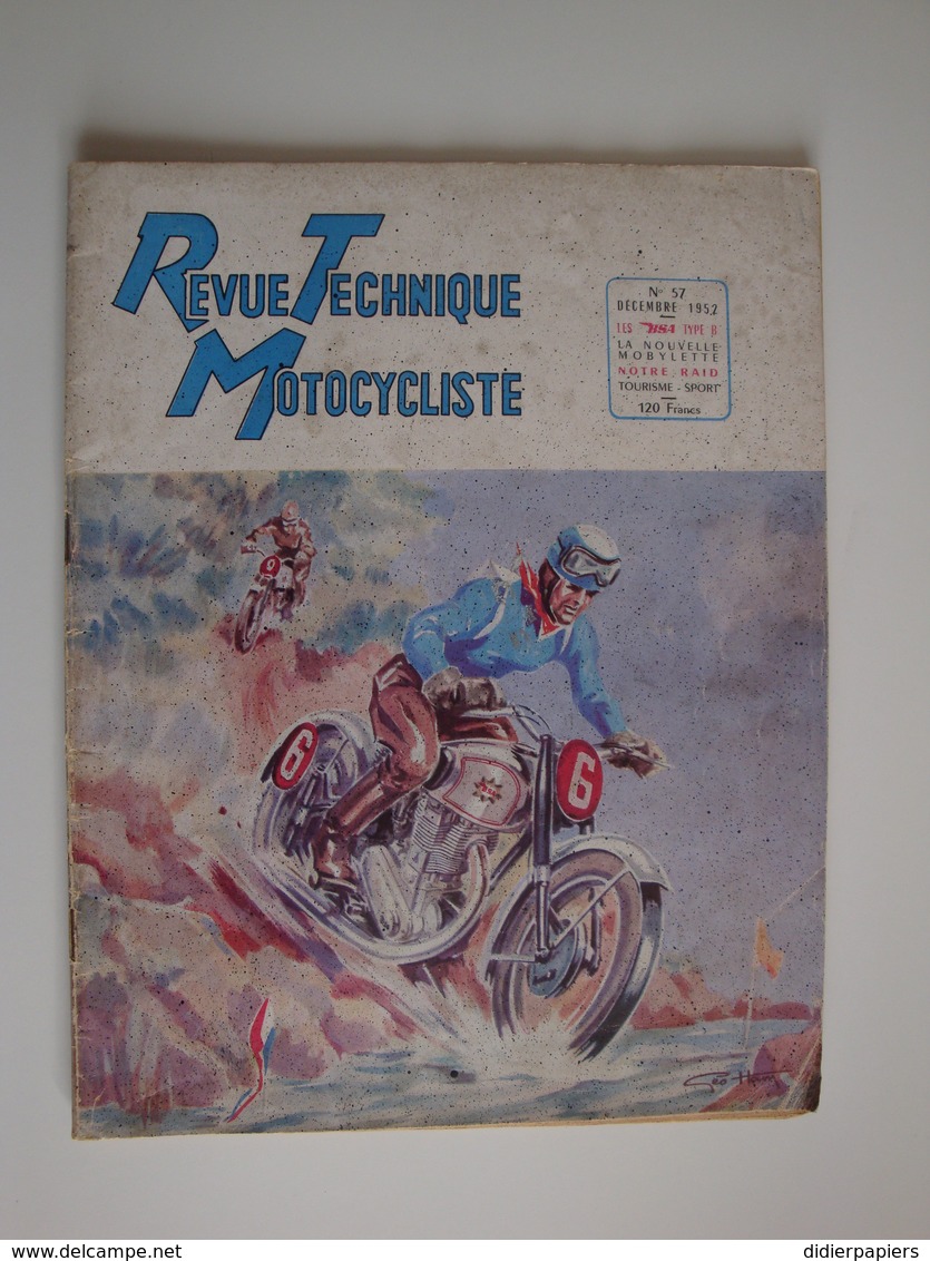 Revue Technique Motocycliste,no 57 Les Scooters,BSAgroupe B,AJS Des Records,Monneret,Mobylette,le Solyto New-Map - Moto